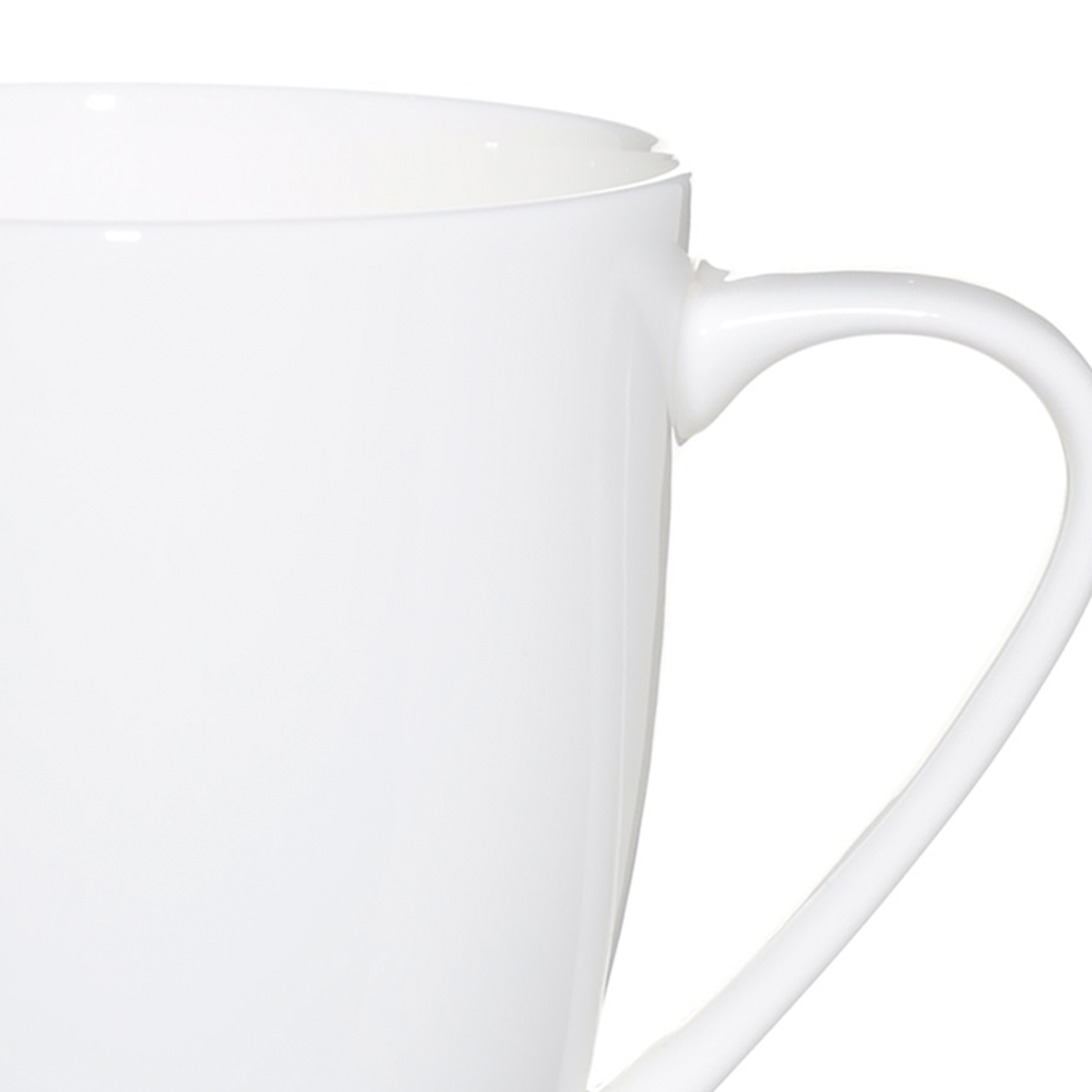 Mug, 450 ml, 6 pcs, porcelain F, white, Ideal white изображение № 3