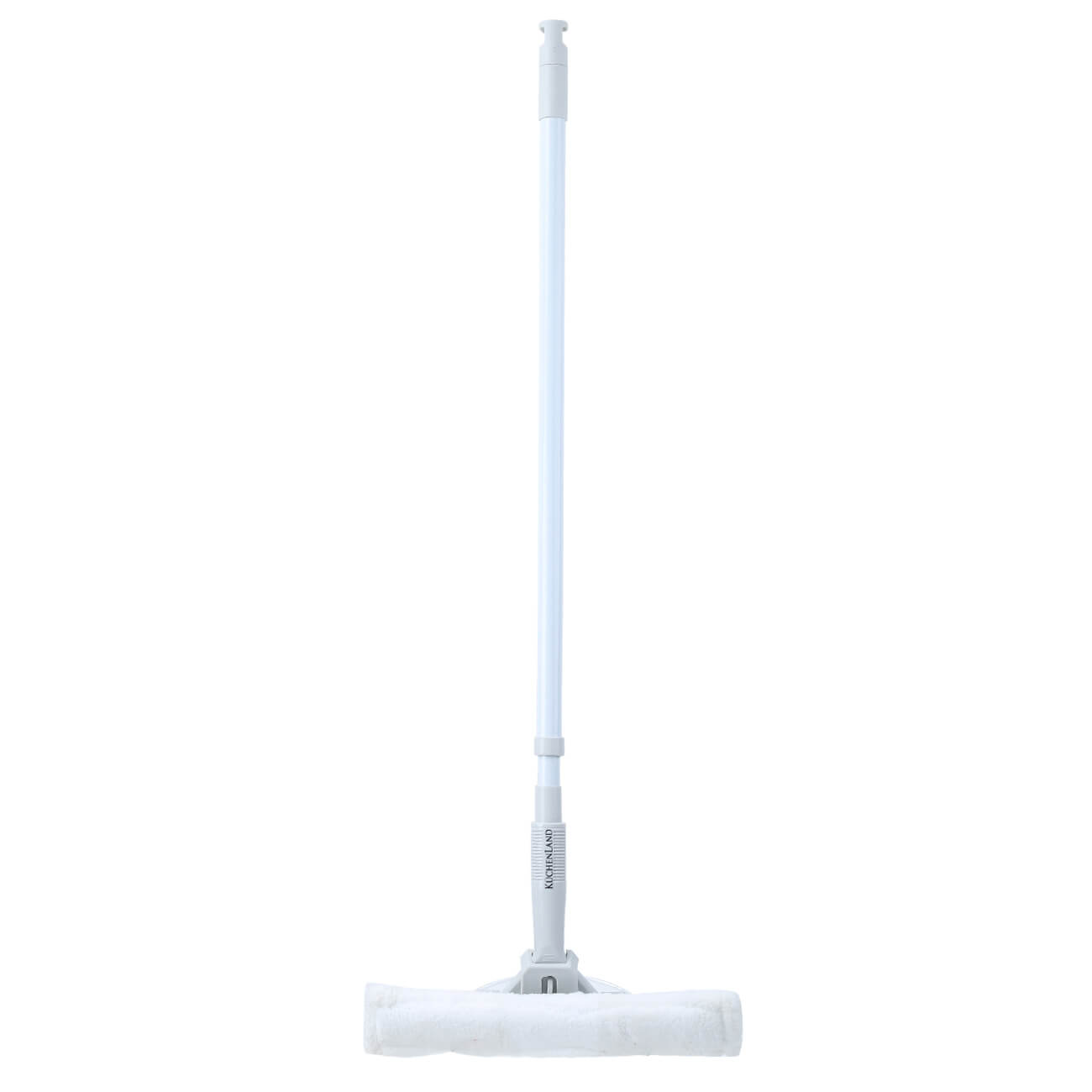 Window cleaning mop, with rag and scraper, white-grey, Clean изображение № 1
