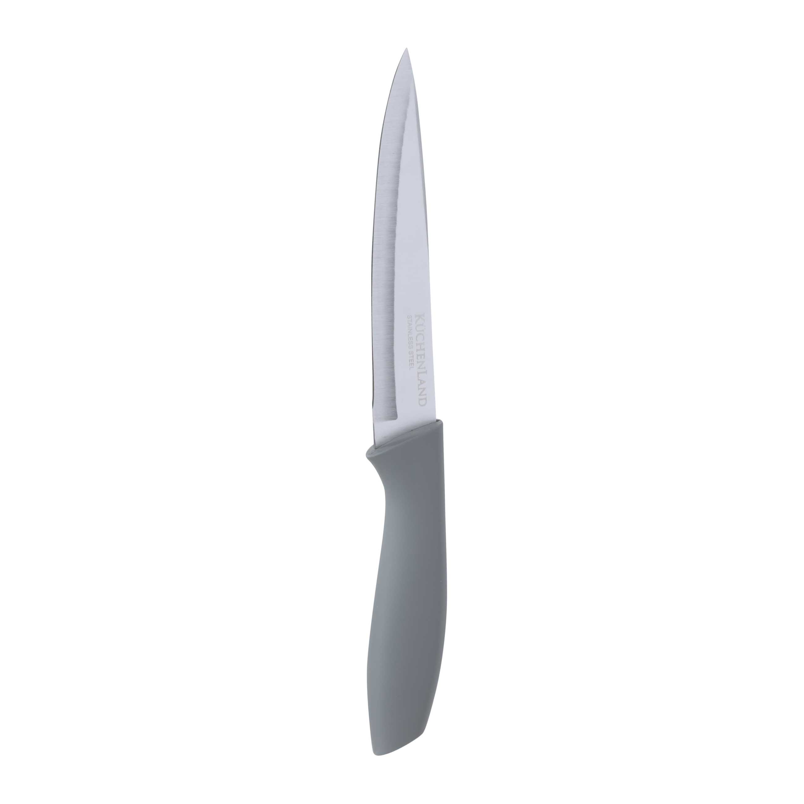 Knife set, 5 pr, in stand, steel / plastic, grey, Grey steel изображение № 6