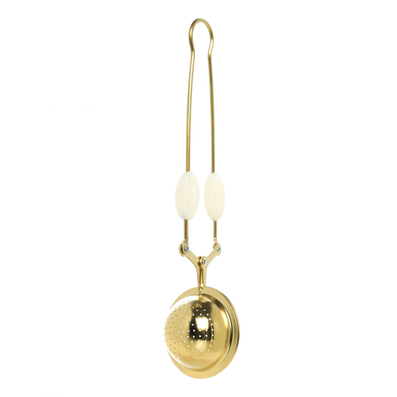 Tea Strainer, 18 cm, steel / silicone, Golden milk, Ball, Ball изображение № 1