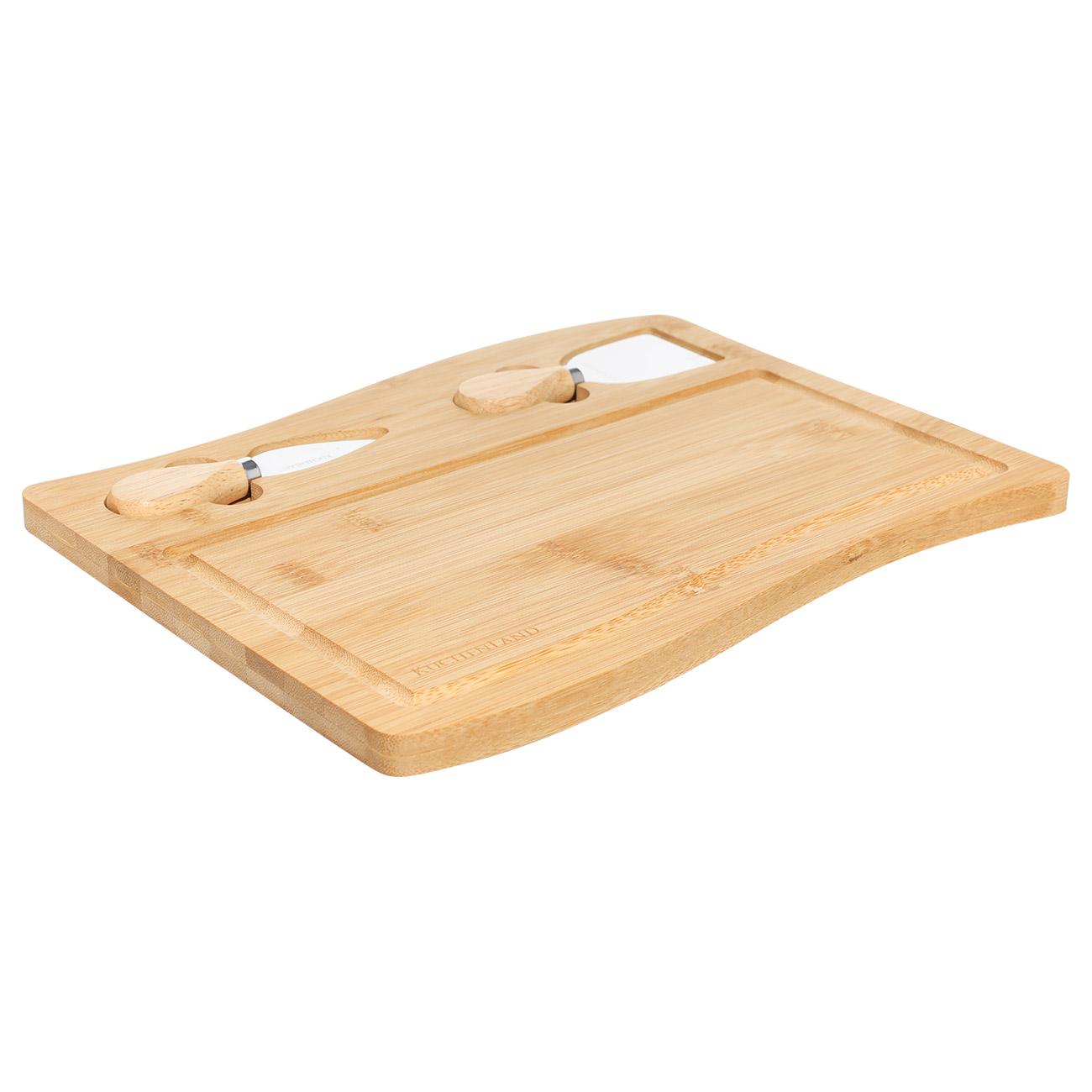 Cheese set, 3 pr, dish board, Steel / Bamboo, Wave, Cheese изображение № 3