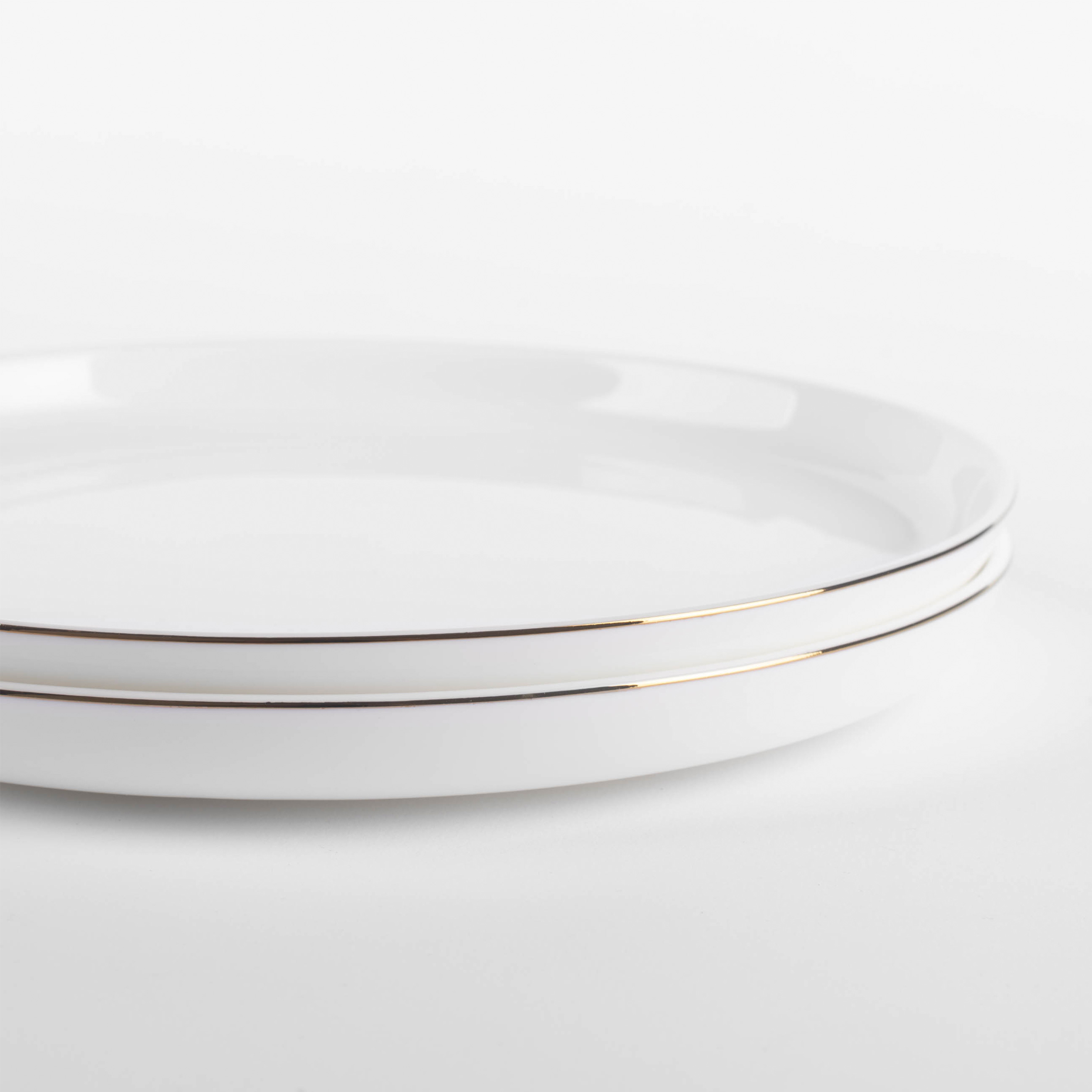 Dessert plate, 20 cm, 2 pieces, porcelain F, white, Ideal gold изображение № 2