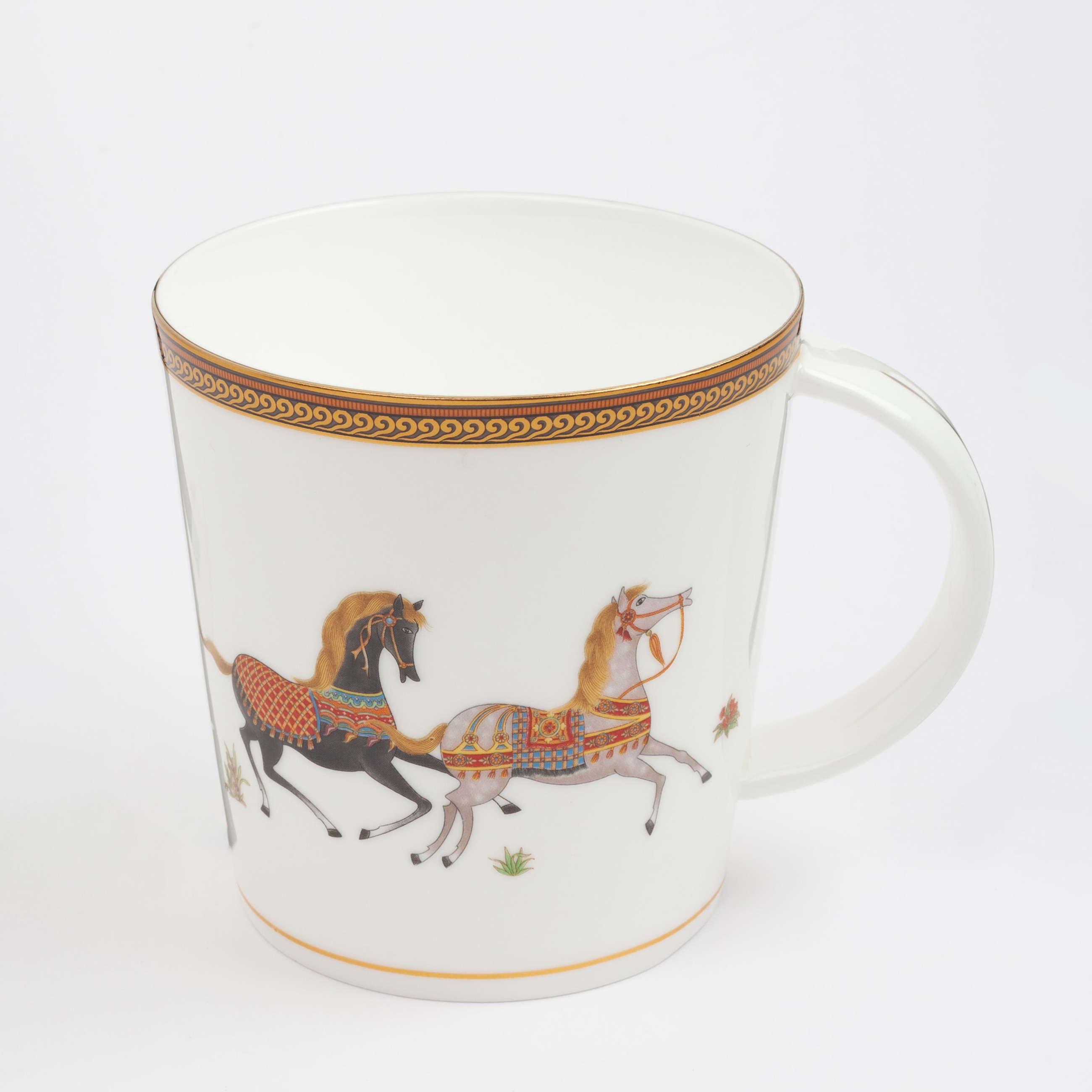 Mug, 450 ml, porcelain F, white, Horses, Blue wind изображение № 2