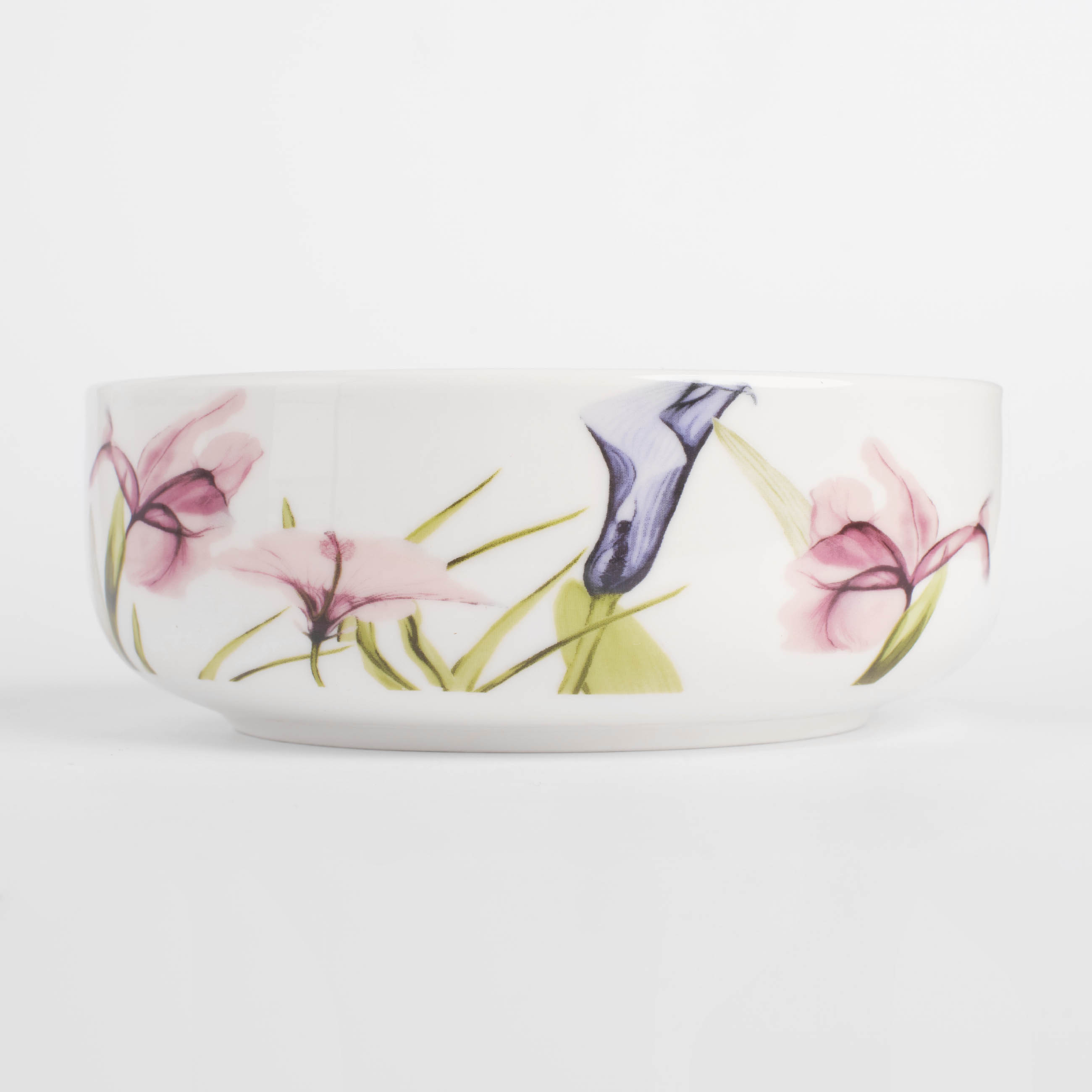 Salad bowl, 16x6 cm, 700 ml, porcelain N, white, Pastel flowers изображение № 2