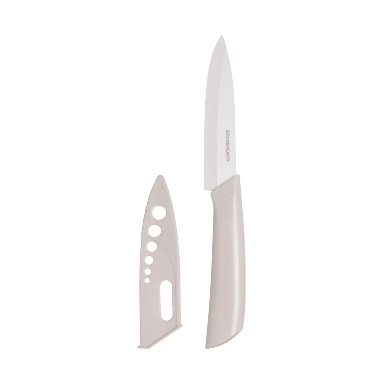 Paring knife, 10 cm, with case, ceramic/plastic, milk, Regular изображение № 1