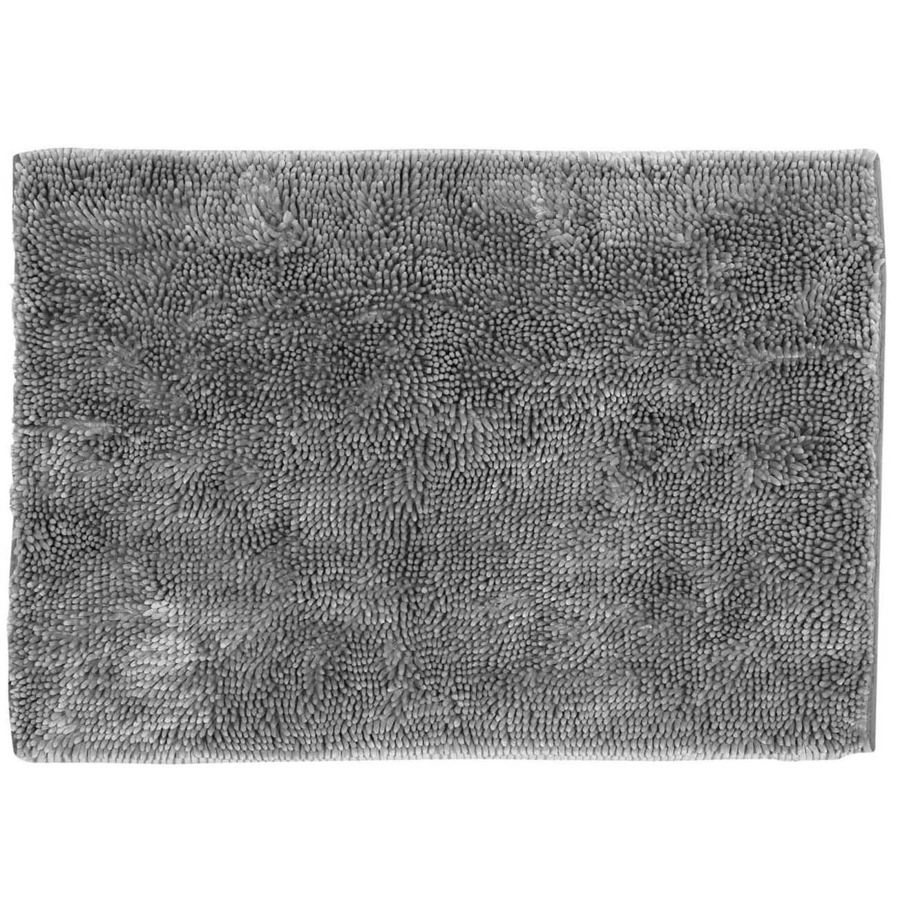 Mat, 65x100 cm, anti-slip, polyester, Grey, Fluffy изображение № 1