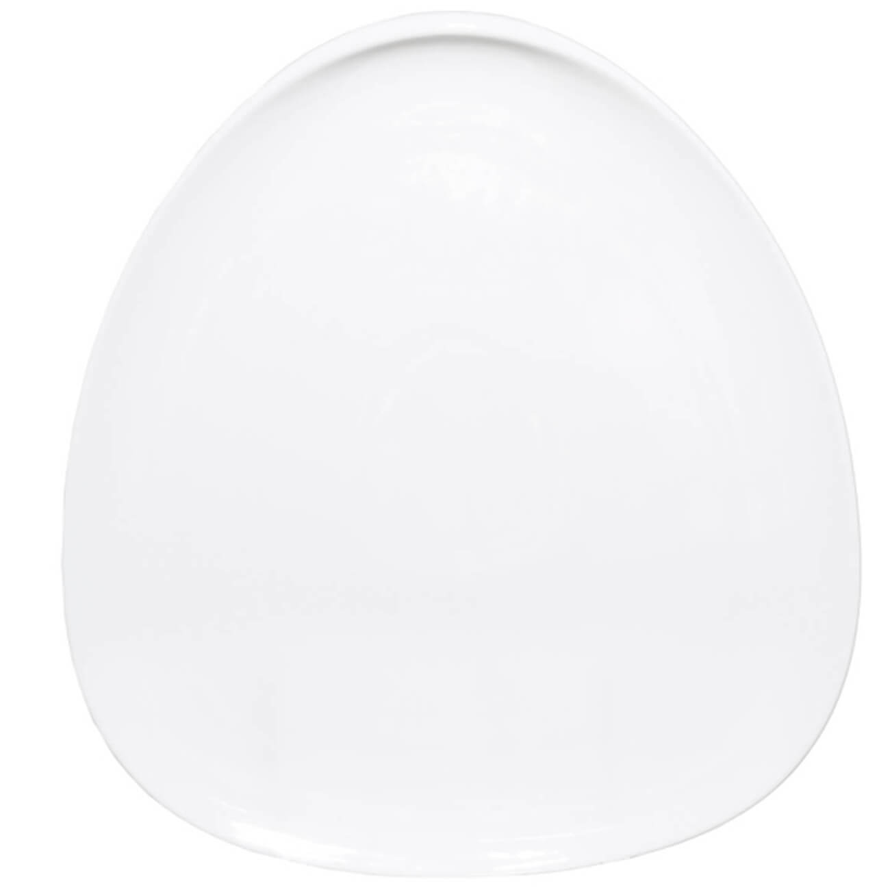 Dinner plate, 27x25 cm, porcelain P, white, Synergy изображение № 1