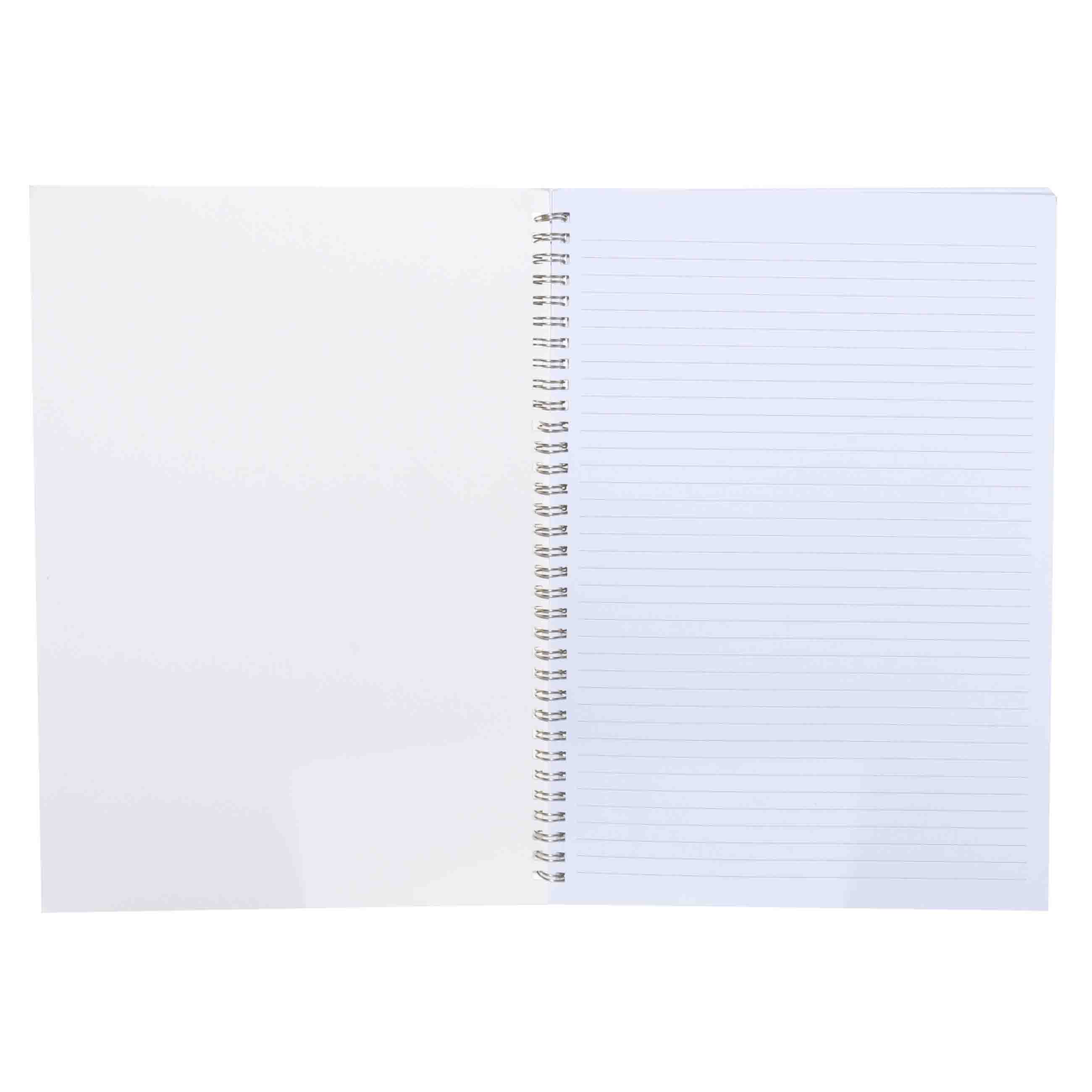 Notebook, 29x20 cm, 60 l, on rings, in line, paper/metal, beige, Moon, Eclipse изображение № 3