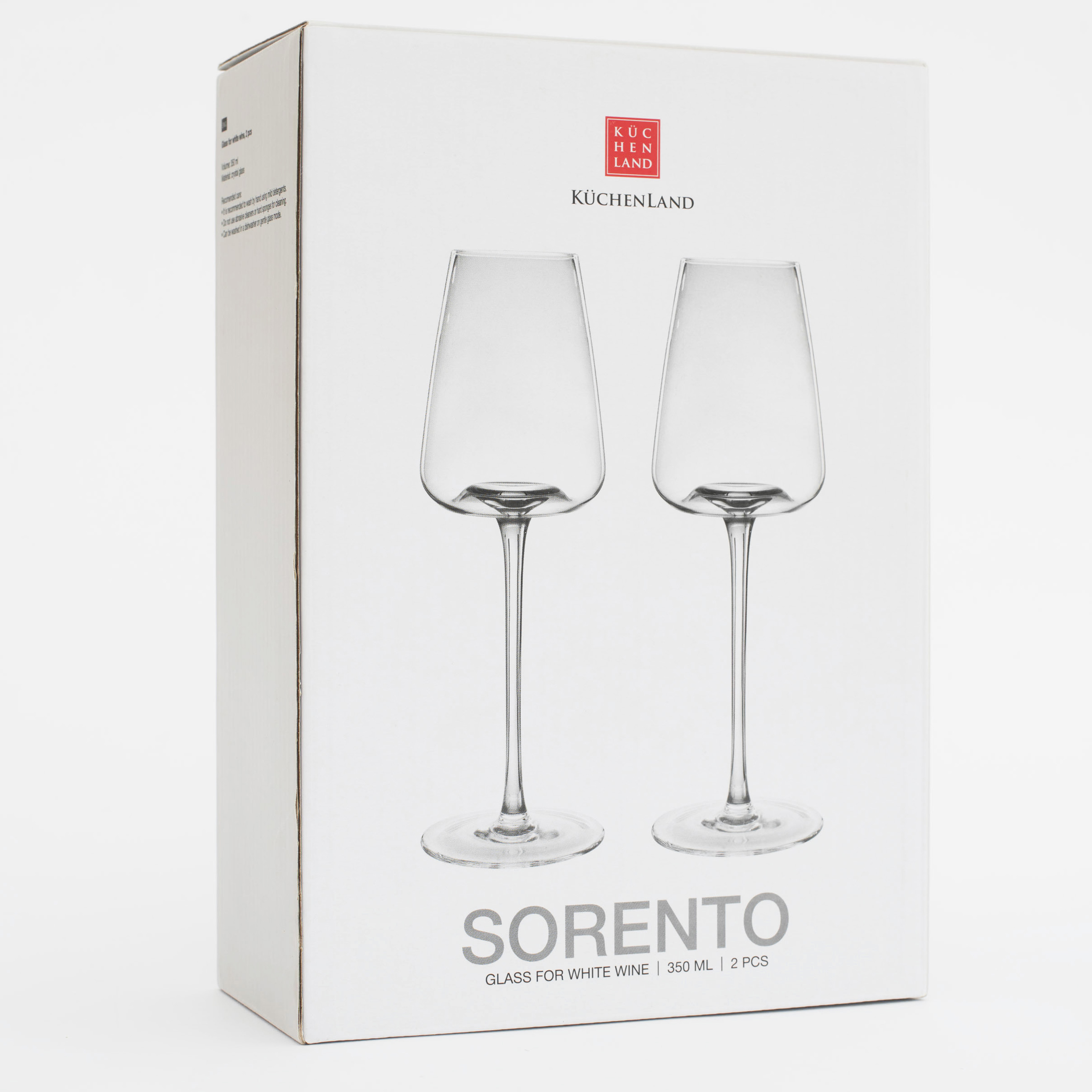 White wine glass, 350 ml, 2 pcs, glass, Sorento изображение № 6