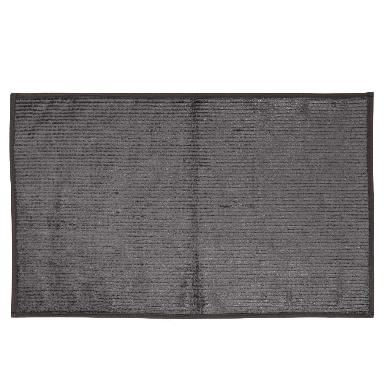 Mat, 50x80 cm, anti-slip, polyester, Dark grey, Fluffy изображение № 2