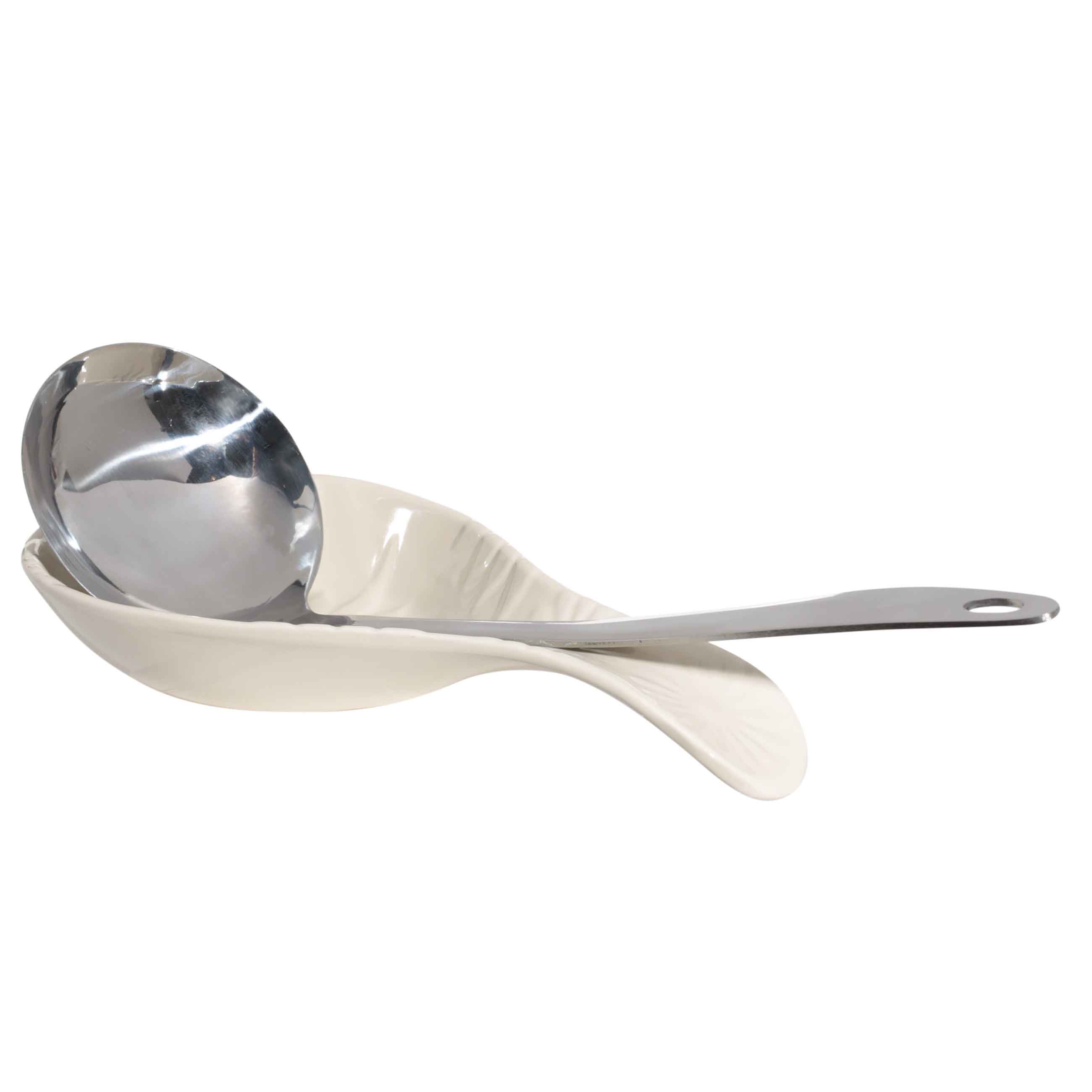 Spoon stand, 23 cm, ceramic, milk, Flowers, Ricadi изображение № 5