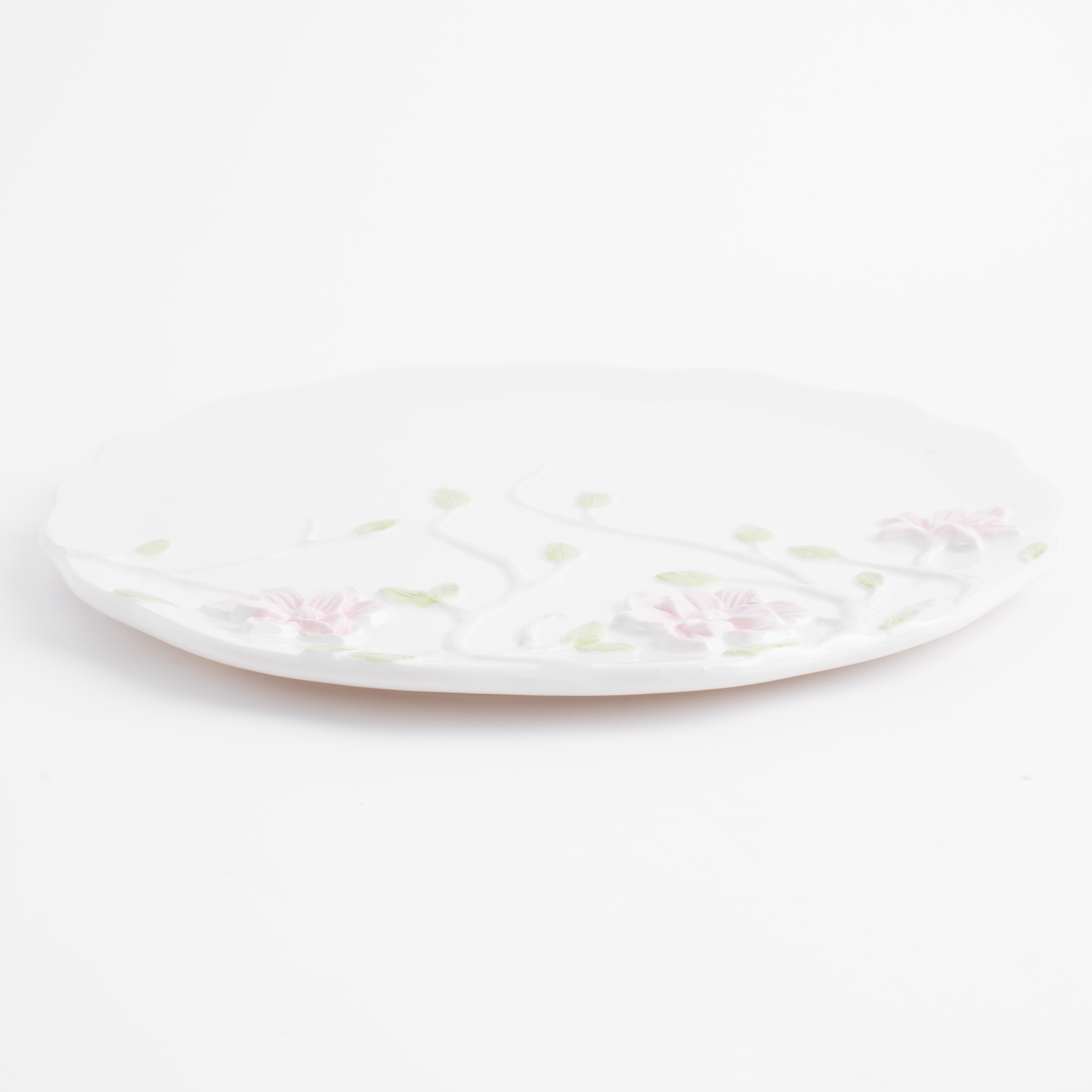 Dish, 24 cm, ceramic, milk, Magnolia flowers, Magnolia изображение № 4