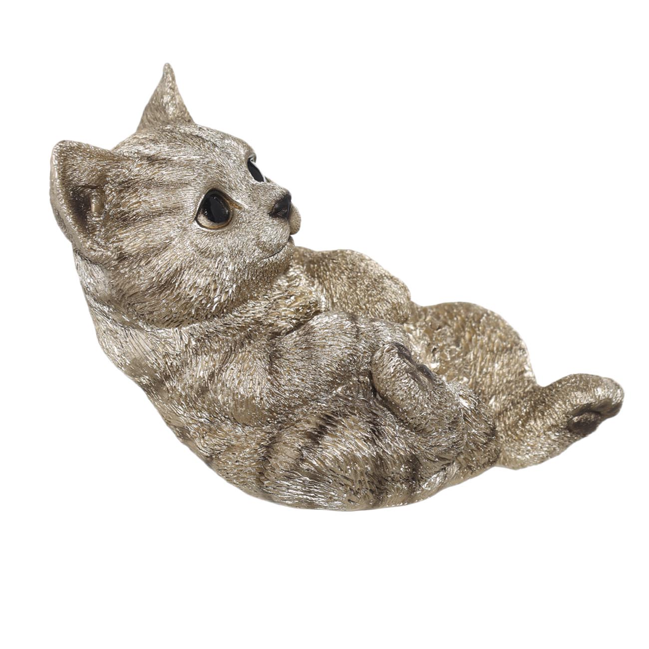 Statuette, 12 cm, polyresin, champagne, Kitten lying, Cat изображение № 3