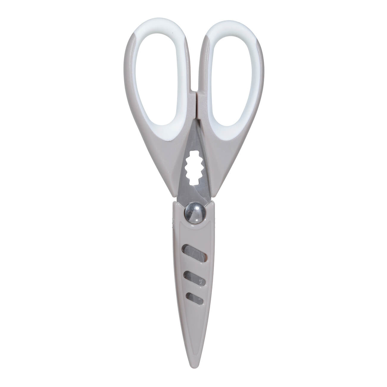 Kitchen scissors, 22 cm, with case, steel / plastic, beige, Soft Kitchen изображение № 1