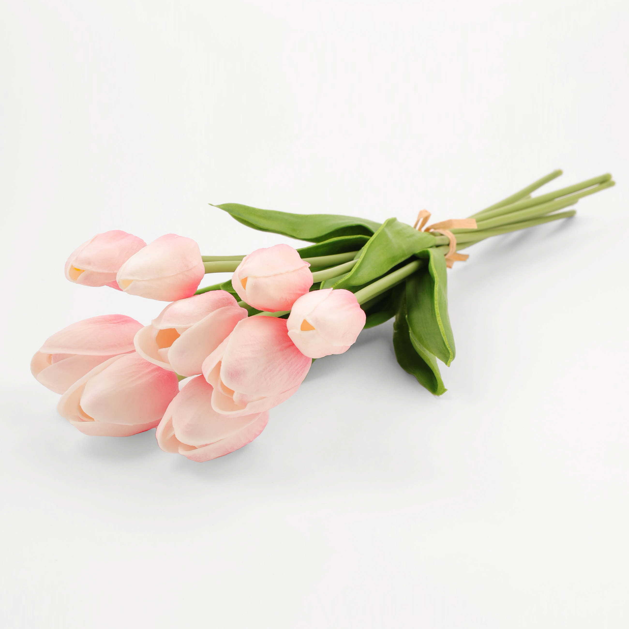 Artificial bouquet, 35 cm, polyurethane, Pink tulips, Tulip garden изображение № 2