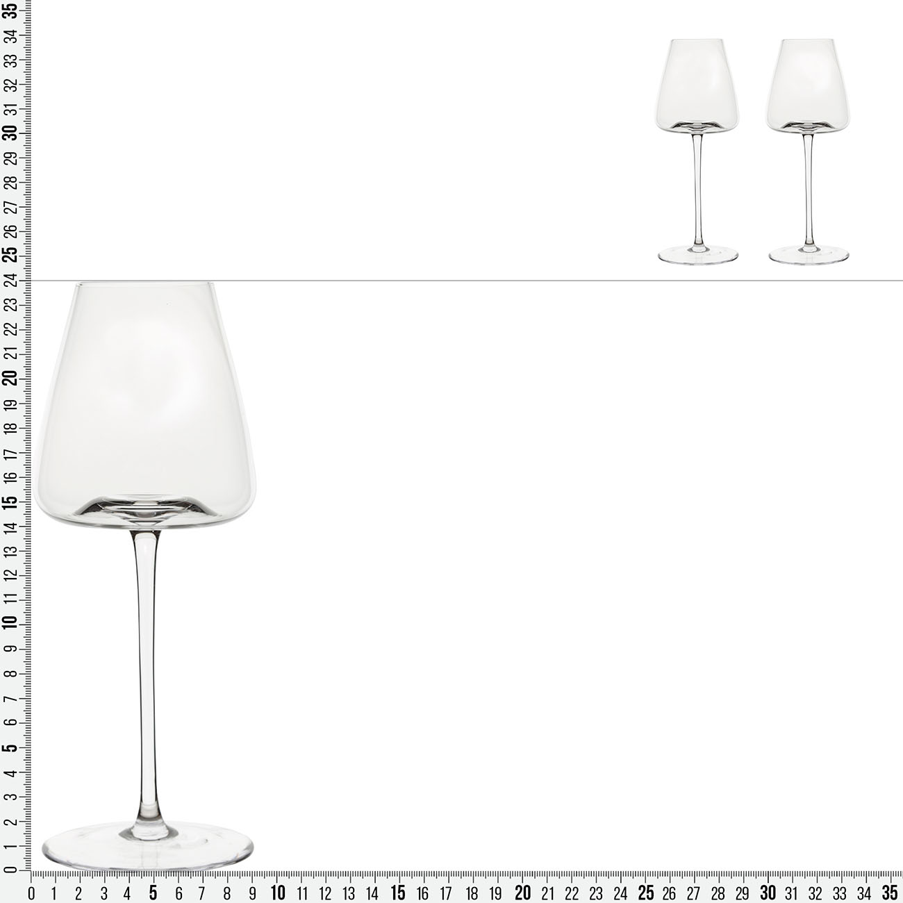 Red wine glass, 480 ml, 2 pcs, glass, Sorento изображение № 7