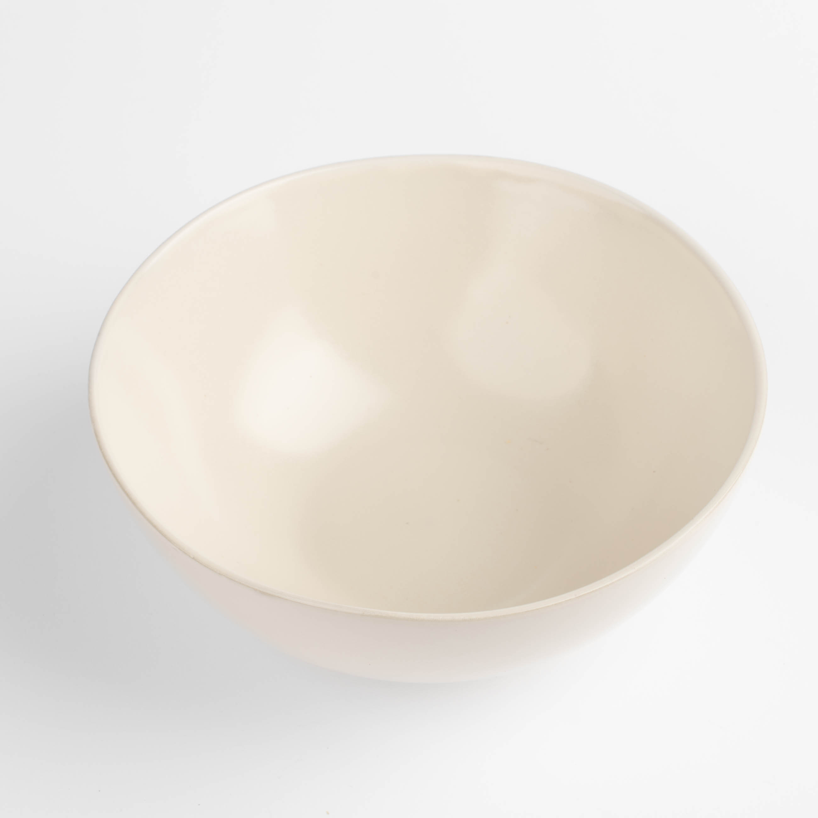 Salad bowl, 16x6 cm, 650 ml, ceramic, cream, Uneven edge, Verso изображение № 4