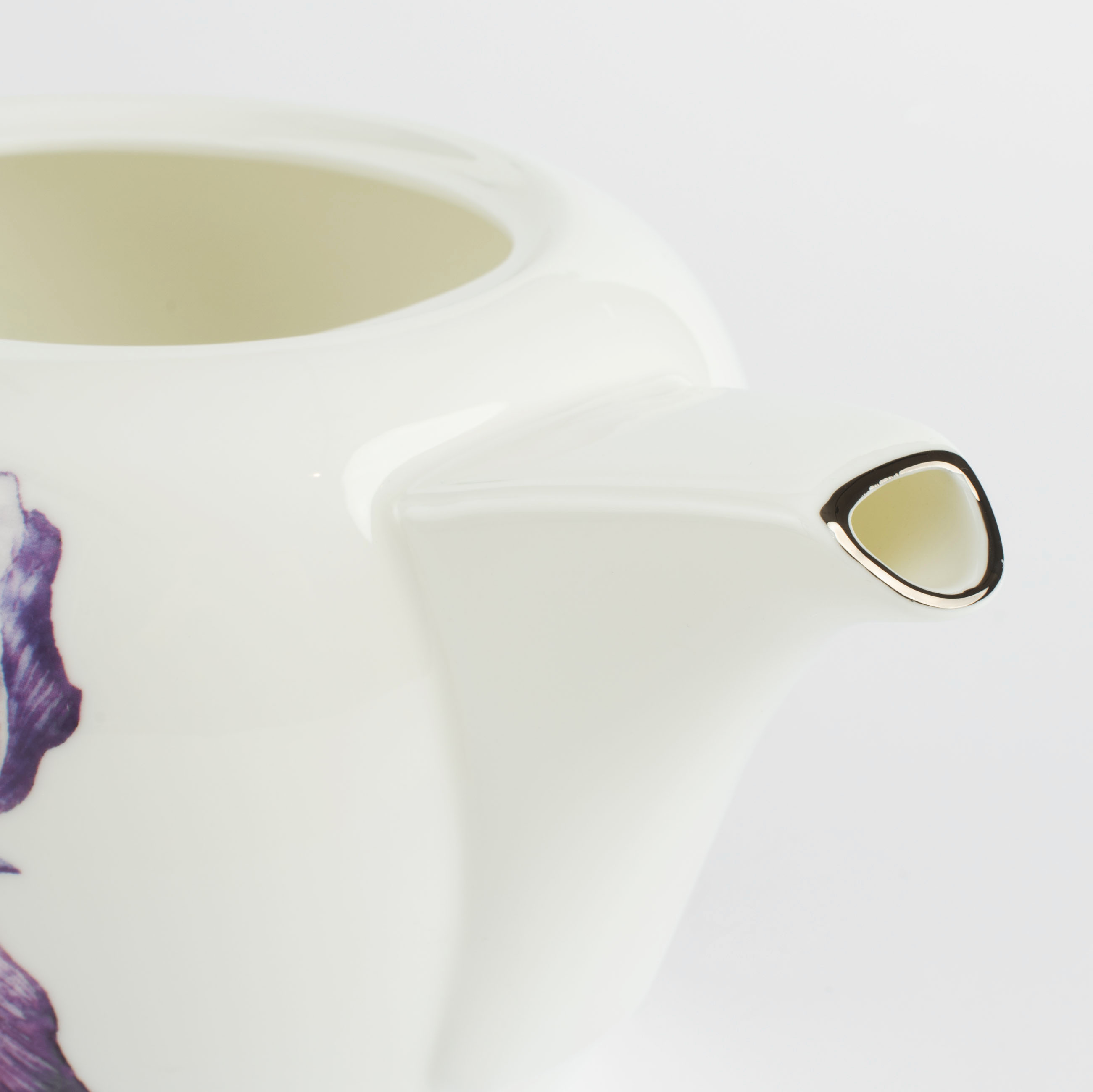 Teapot, 1.2 l, porcelain F, with silver edging, Irises, Antarctica Flowers изображение № 6
