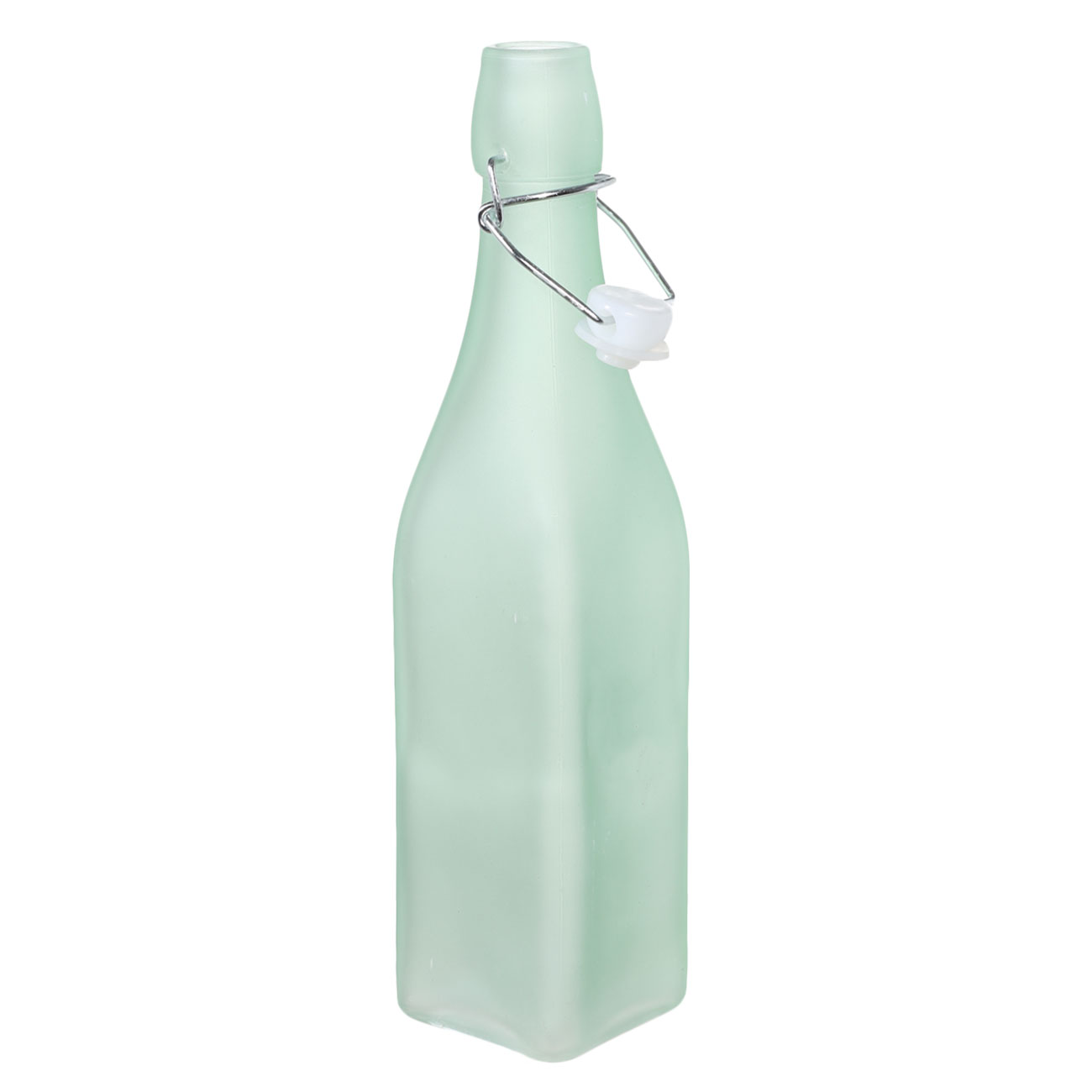 Oil or vinegar bottle, 1 l, with clip, glass / metal, green, Light kitchen изображение № 2