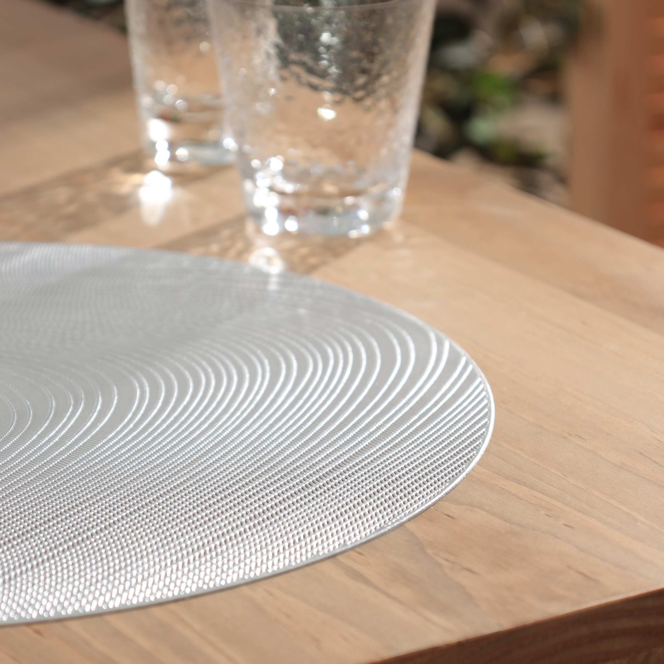 Napkin for appliances, 38 cm, PVC, round, gray, Azhur Grid изображение № 5
