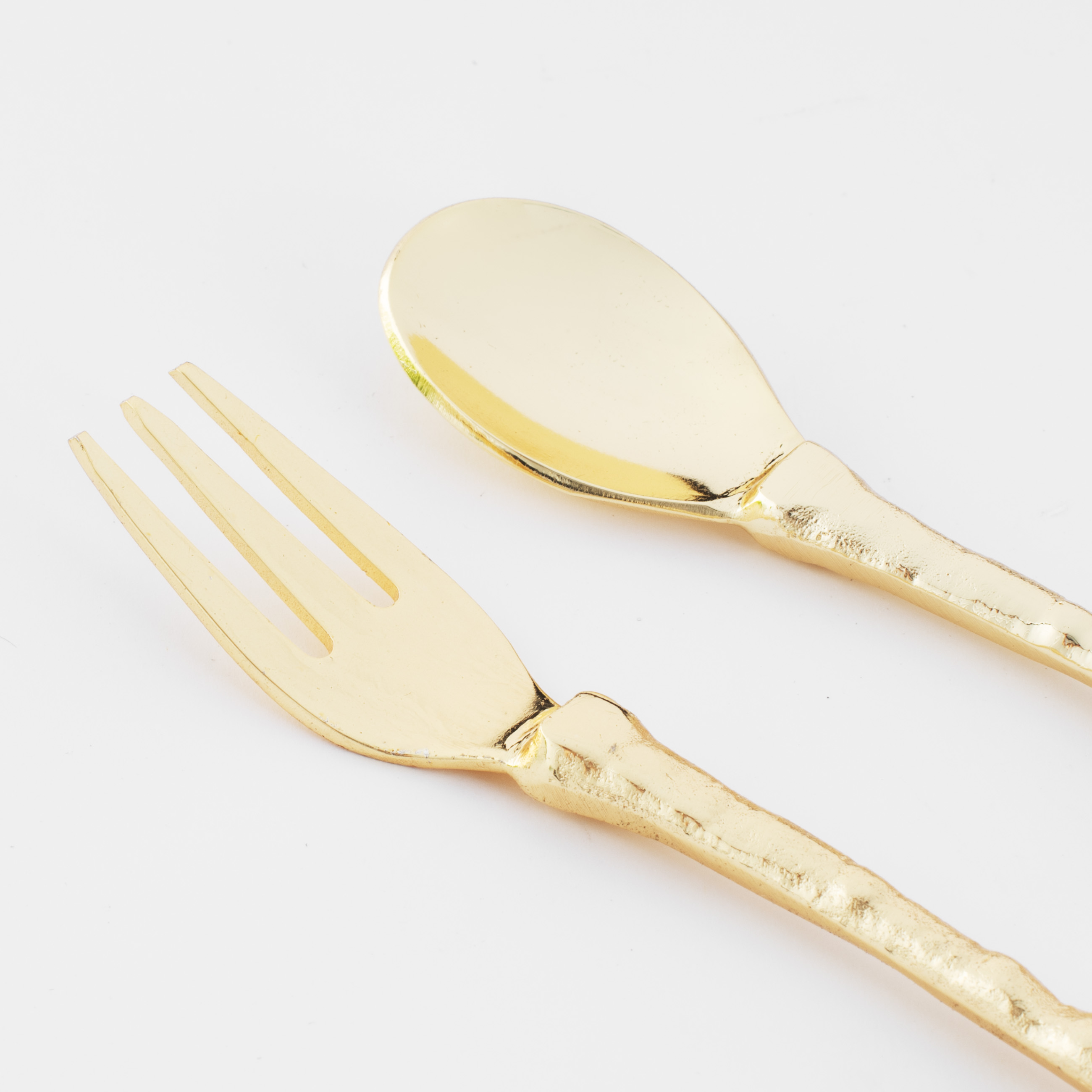 Dessert cutlery, 1 persons, 2 items, spoon / fork, metal, golden, Birds, Fantastic gold изображение № 3