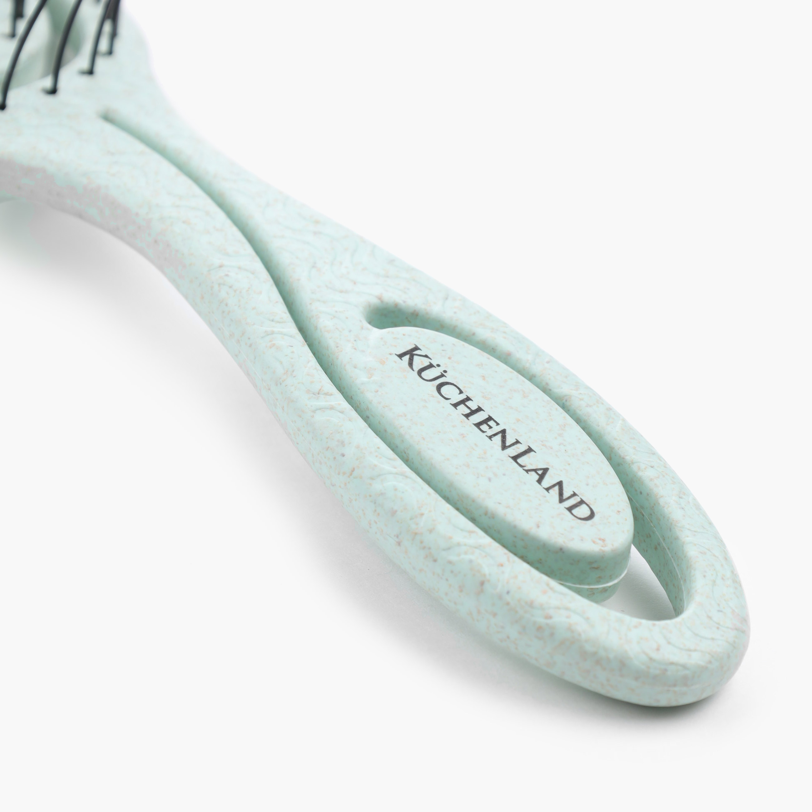 Hair massage comb, 22 cm, vegetable fiber / plastic, green-blue, Zipo изображение № 5