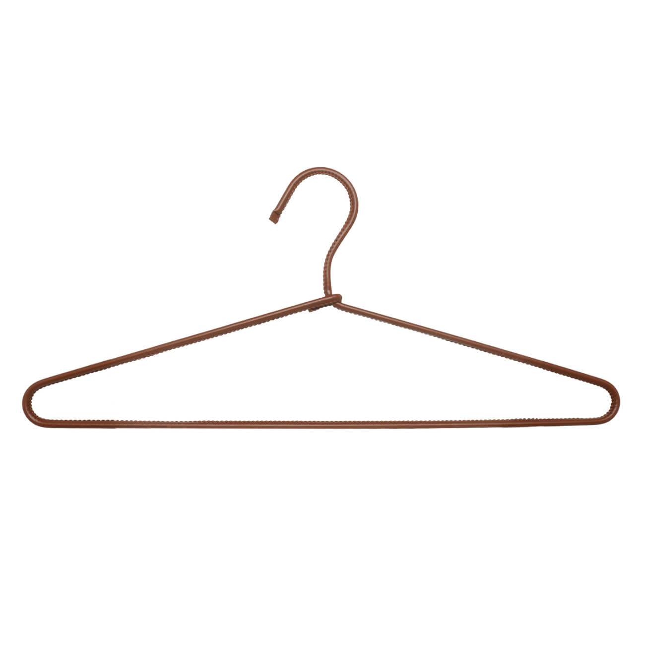 Hanger, 45 cm, 3 pieces, artificial leather, brown, Leather house изображение № 1