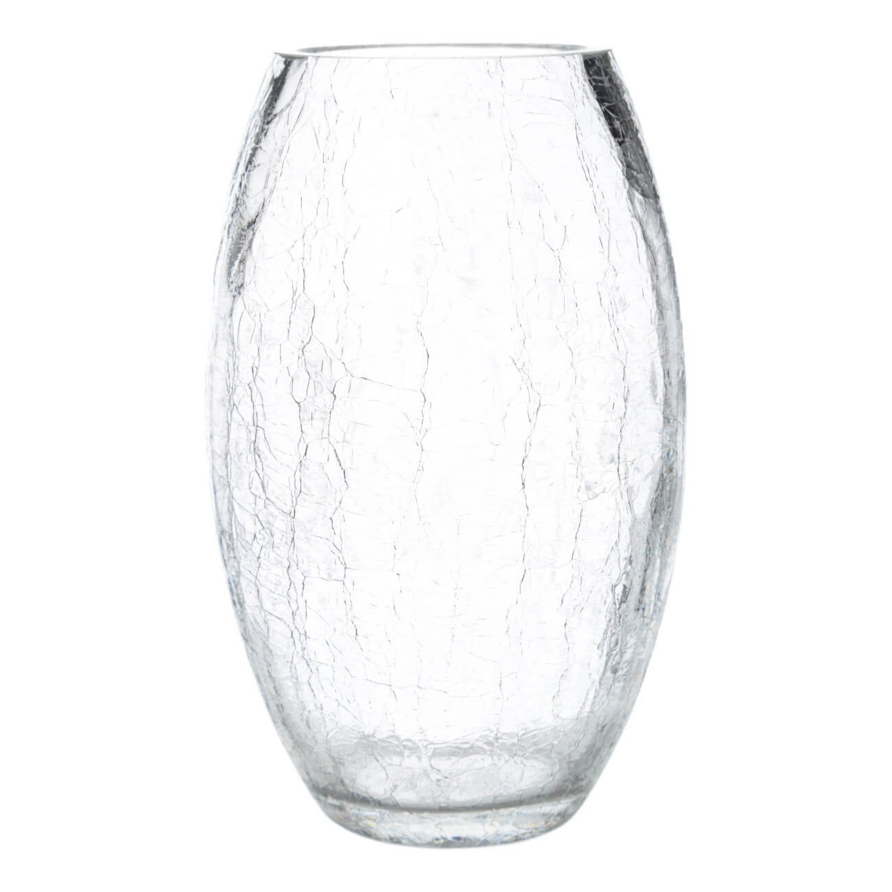 Flower vase, 24 cm, glass, Craquelure, Ice изображение № 1