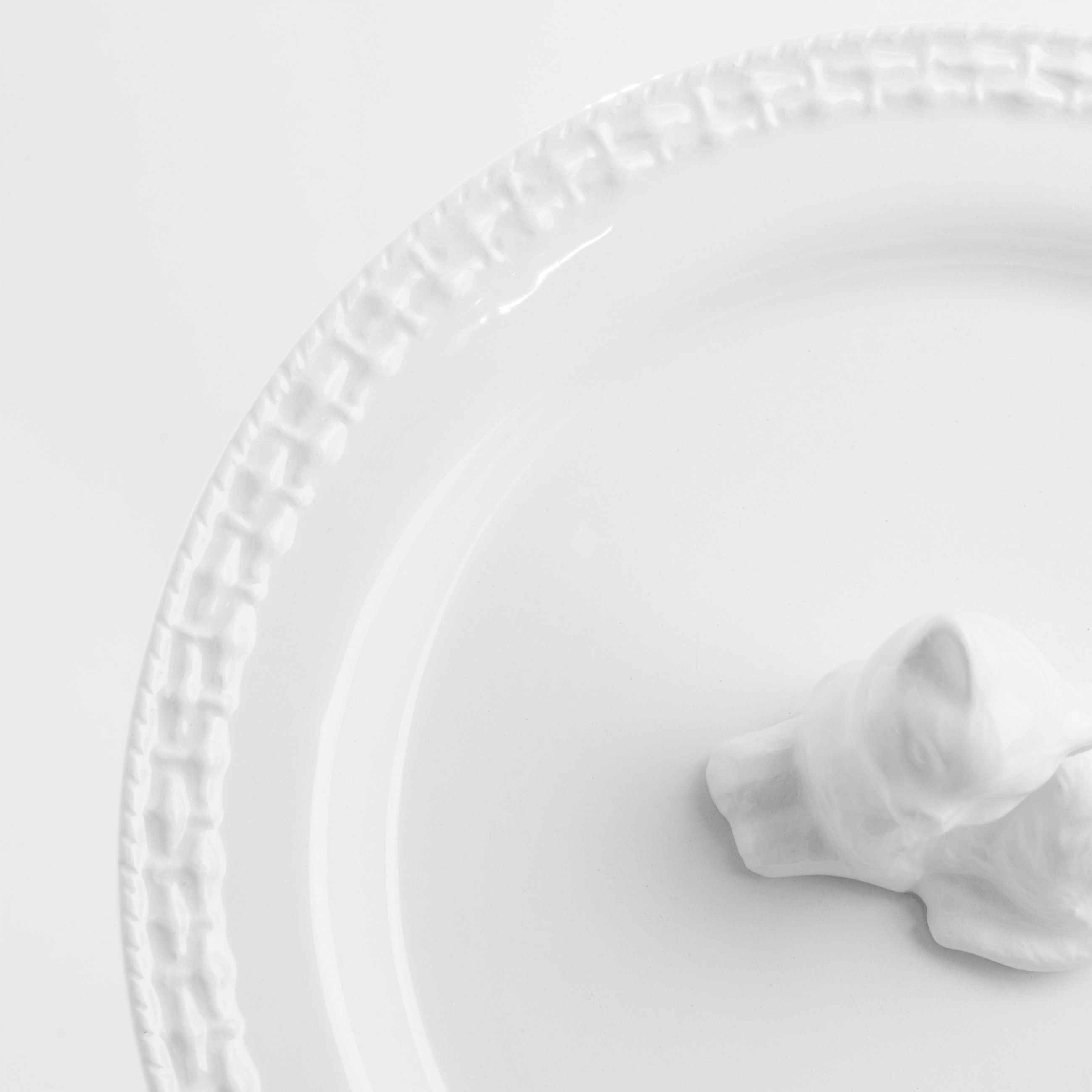 Dish, 20 cm, ceramic, white, Cat, Kitten изображение № 6