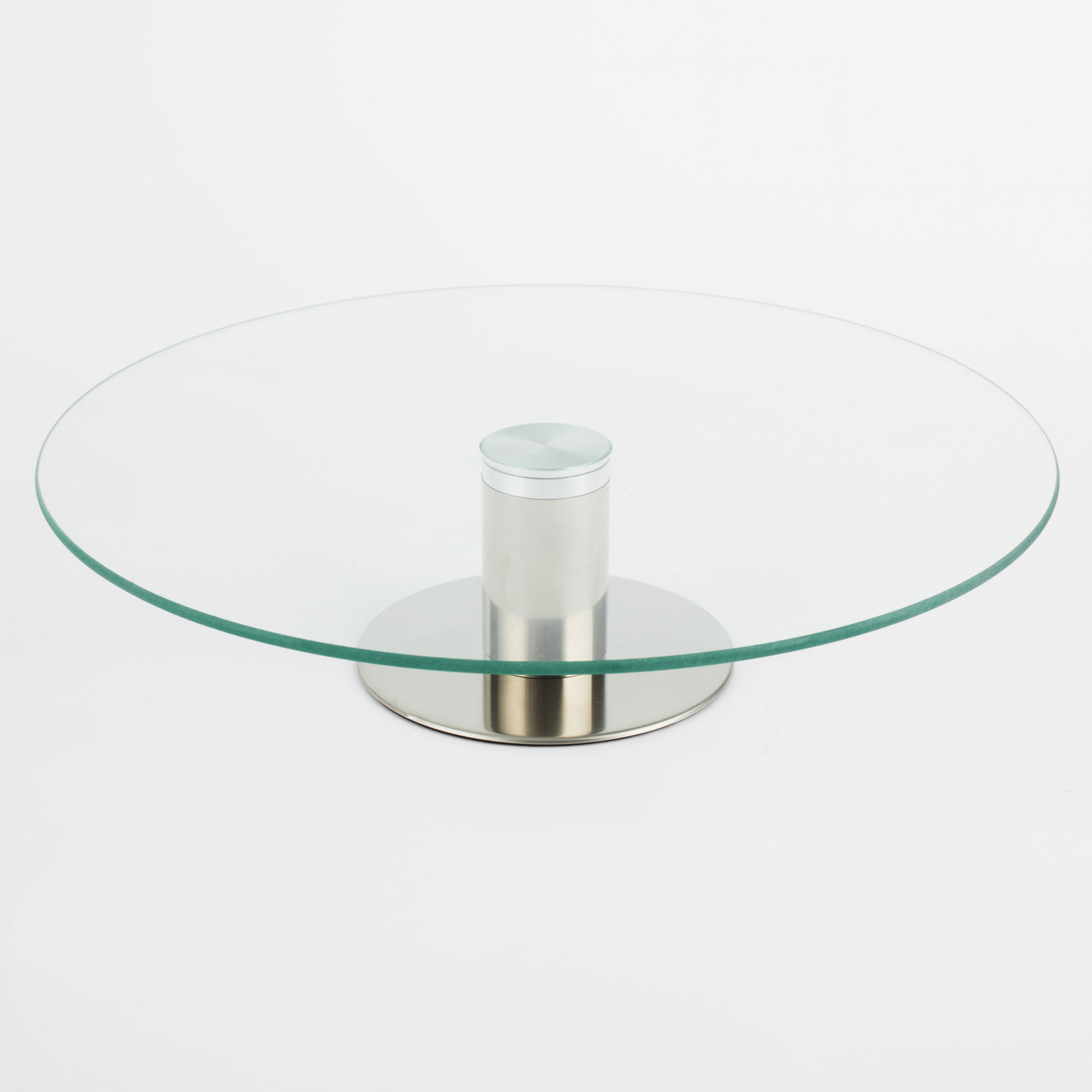 Dish on a leg, 30x7 cm, glass / steel, Classic изображение № 2