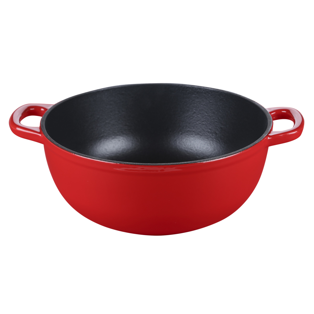 Cauldron, 27 cm, 4.5 l, with lid, cast iron, Red, Bright изображение № 3