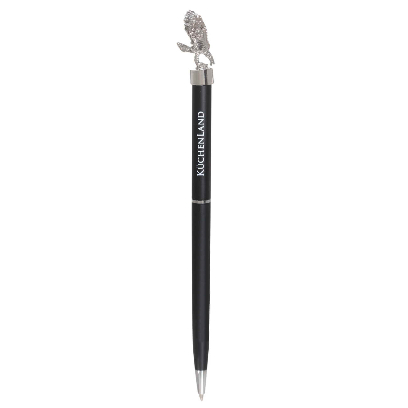 Ballpoint pen, 15 cm, with figure, steel, black, Eagle, Draw figure изображение № 1