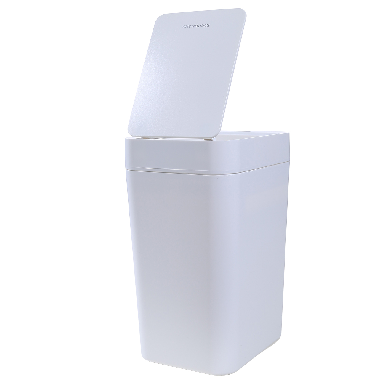 Waste bucket, 8 l, sensor, plastic, rectangular, white, Sensor bin изображение № 3