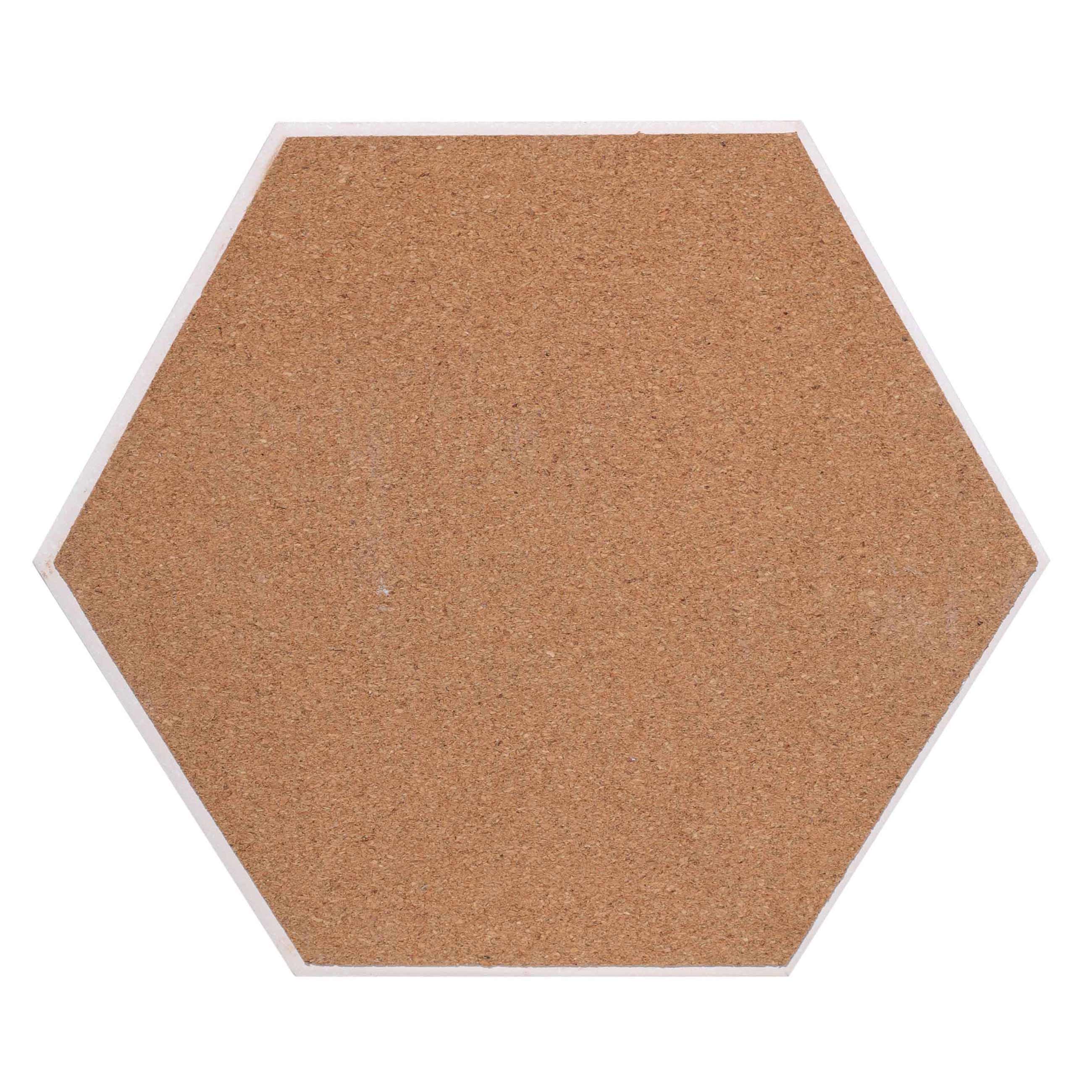 Hot plate, 20 cm, ceramic / cork, hexagonal, white, Bee, Honey изображение № 2