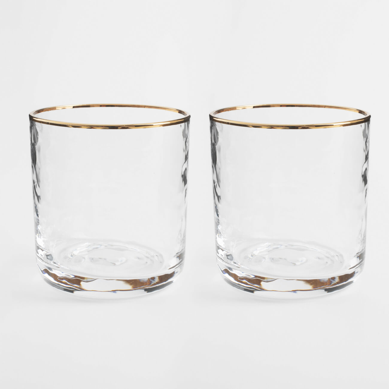 Glass, 330 ml, 2 pcs, glass, with golden edging, Liomea gold изображение № 1