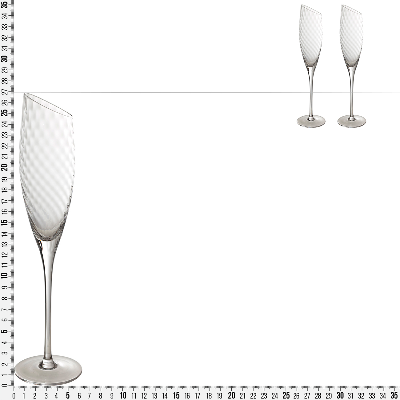 Champagne glass, 170 ml, 2 pcs, glass, Charm V изображение № 3