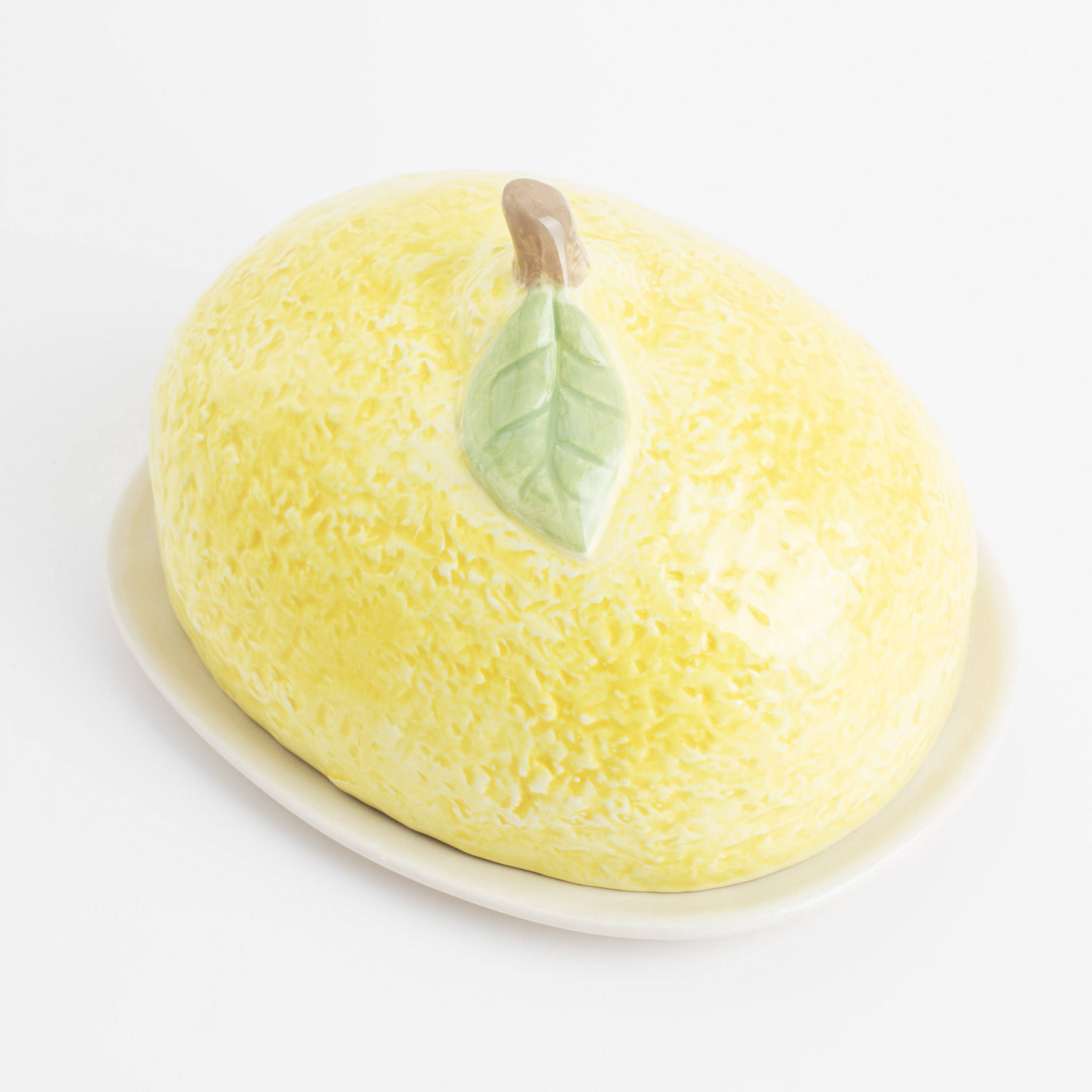Oil pan, 18 cm, ceramic, oval, yellow, Lemon, Sicily in bloom изображение № 4