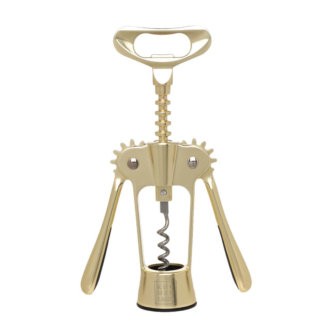 Lever corkscrew, 20 cm, metal / plastic, golden, Start gold изображение № 1