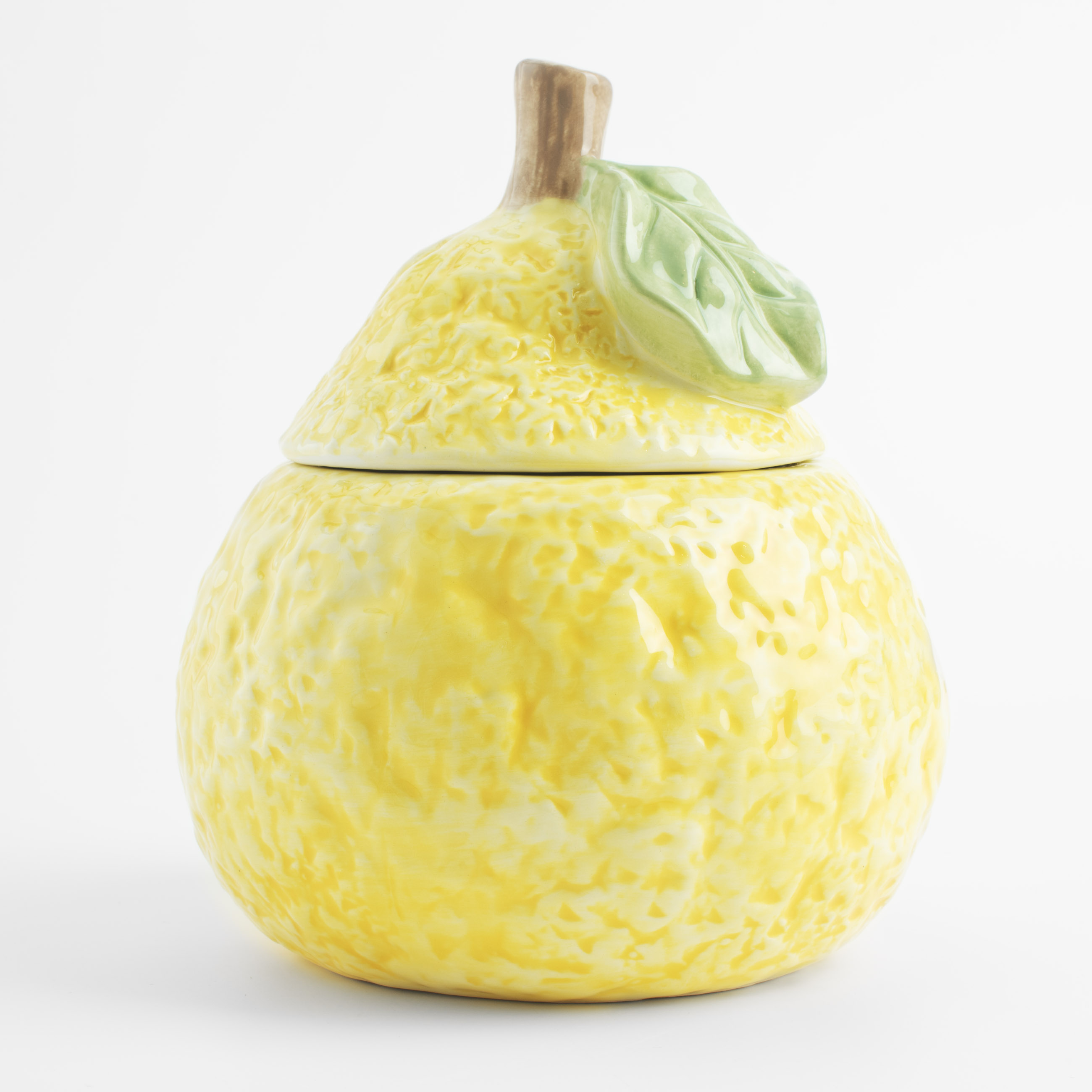 Storage container, 15x18 cm, 1,1 l, ceramic, milk, Lemon, Sicily in bloom изображение № 2