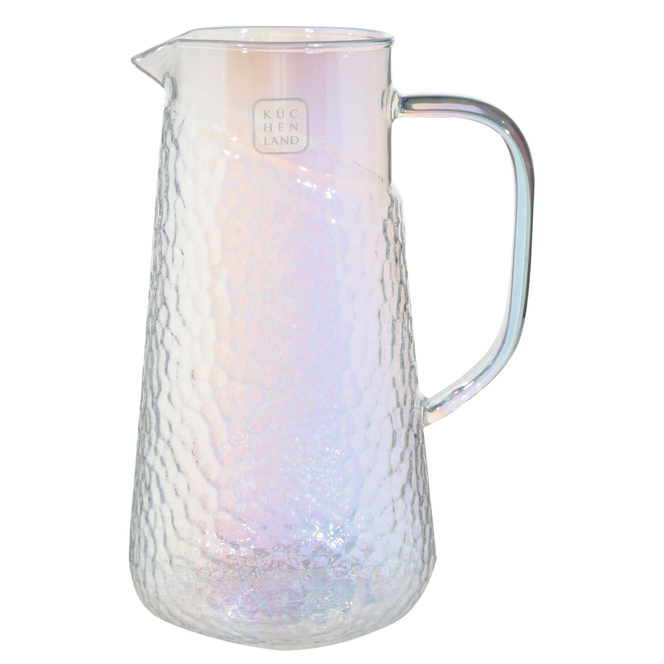 Pitcher, 1.2 l, with filter cap, used glass, mother-of-pearl, Ripply polar изображение № 2