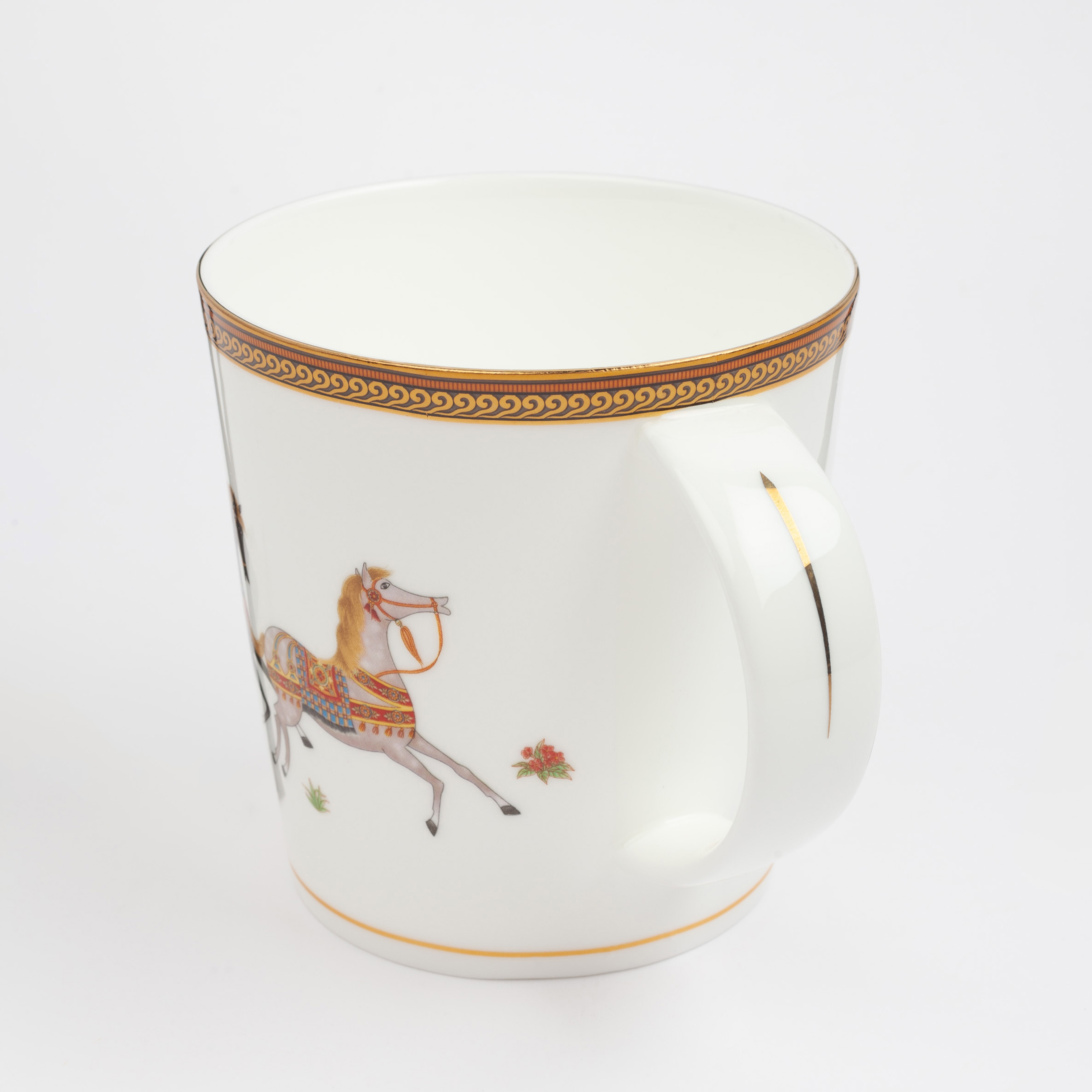 Mug, 450 ml, porcelain F, white, Horses, Blue wind изображение № 4