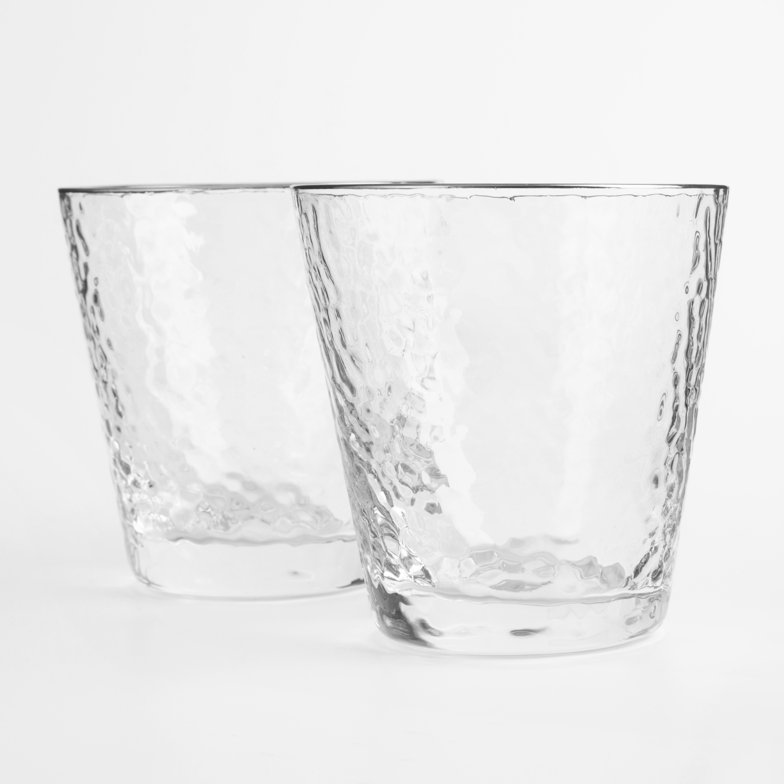 Whiskey glass, 270 ml, 2 pcs, glass, with silver edging, Ripply silver изображение № 2