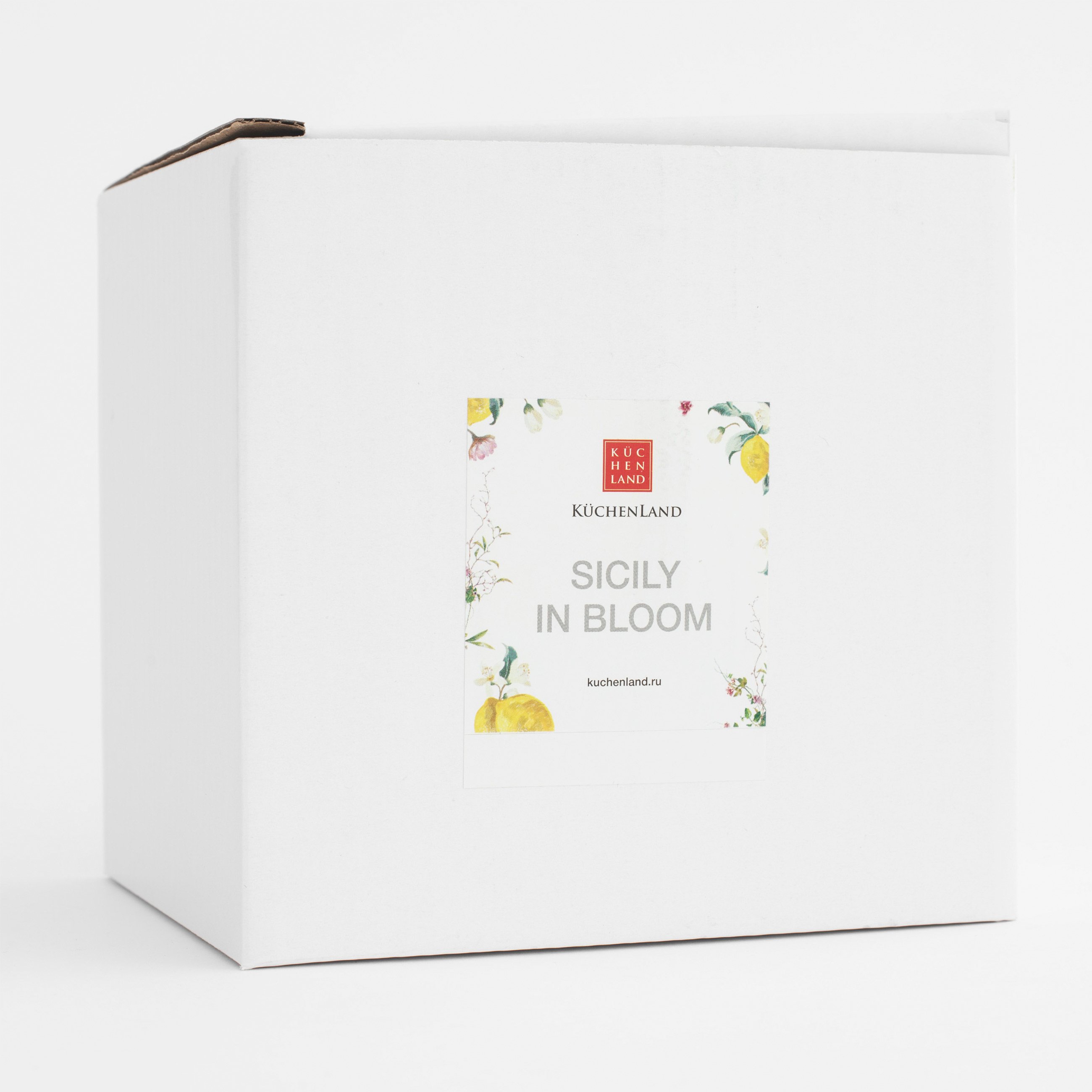 Storage container, 15x18 cm, 1,1 l, ceramic, milk, Lemon, Sicily in bloom изображение № 5