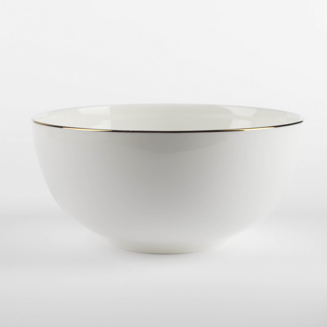 Salad bowl, 15x7 cm, porcelain F, white, Ideal gold изображение № 1