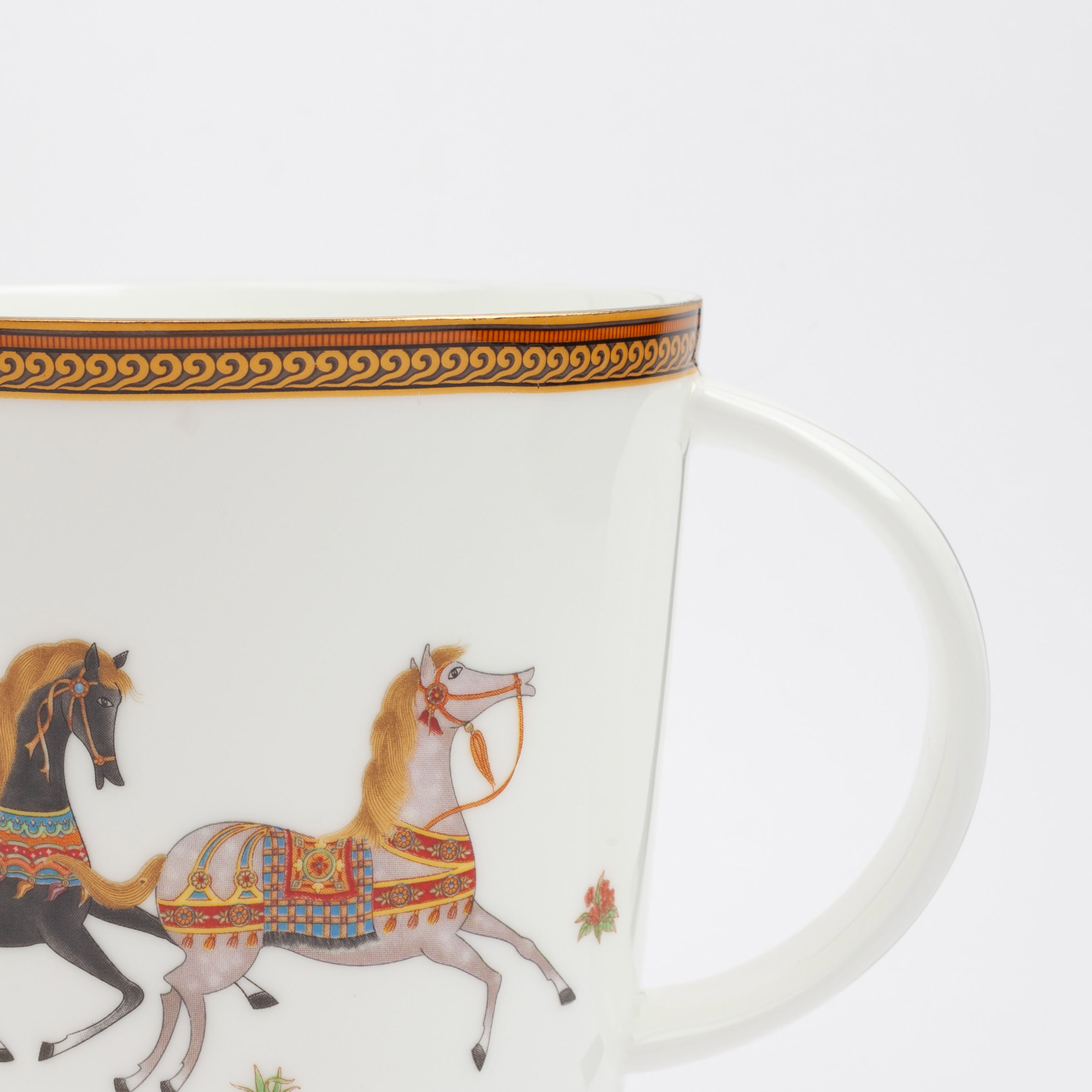 Mug, 450 ml, porcelain F, white, Horses, Blue wind изображение № 5