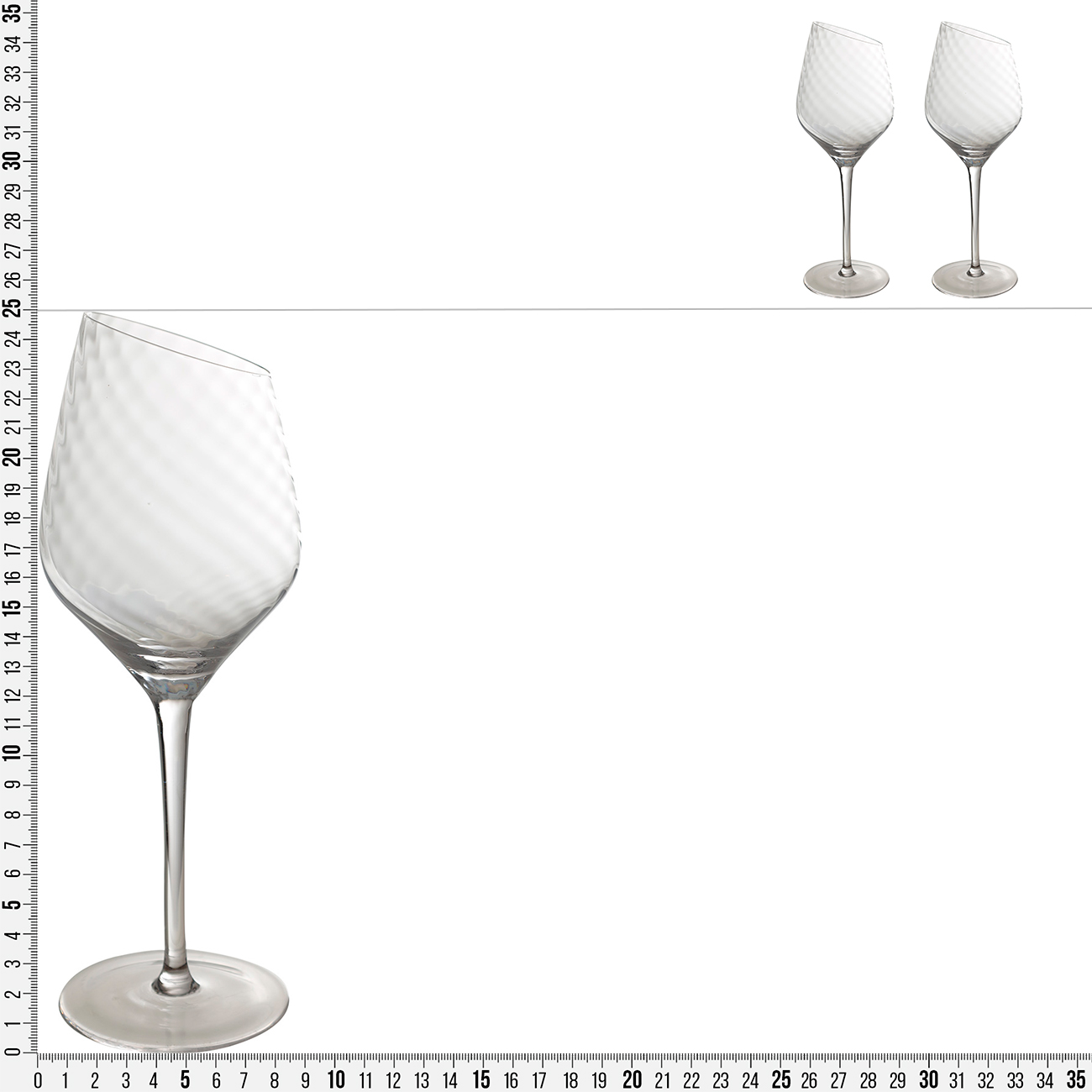 White wine glass, 460 ml, 2 pcs, glass, Charm V изображение № 3
