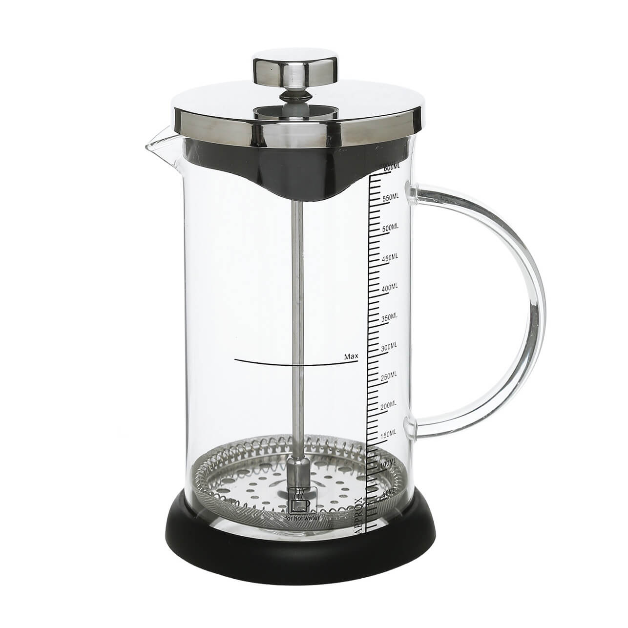French press, 600 ml, with measuring scale, used glass / steel / plastic, Comfort изображение № 1