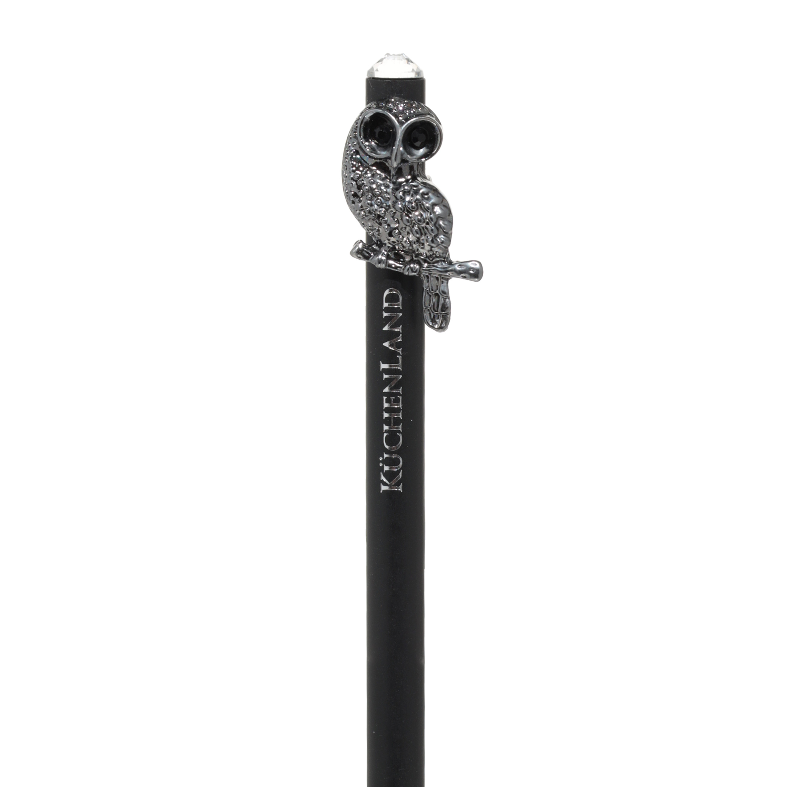 Pencil, 18 cm, black-graphite, with figure, black, Owl, Draw figure изображение № 3