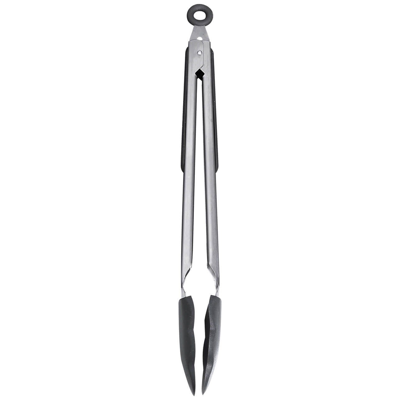 Kitchen tongs, 34 cm, steel / silicone, grey, Assist изображение № 1