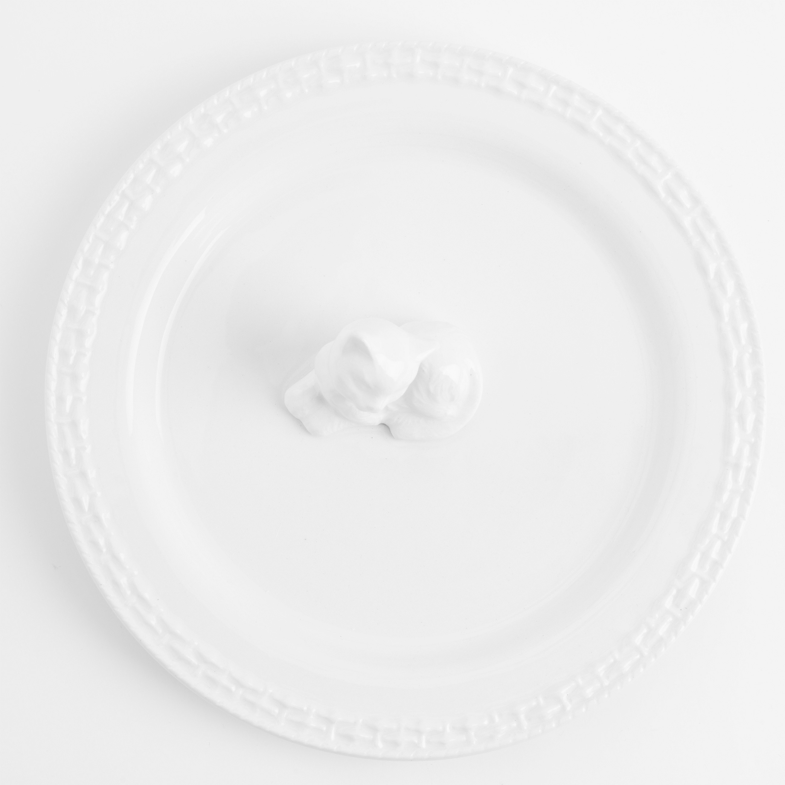 Dish, 20 cm, ceramic, white, Cat, Kitten изображение № 5